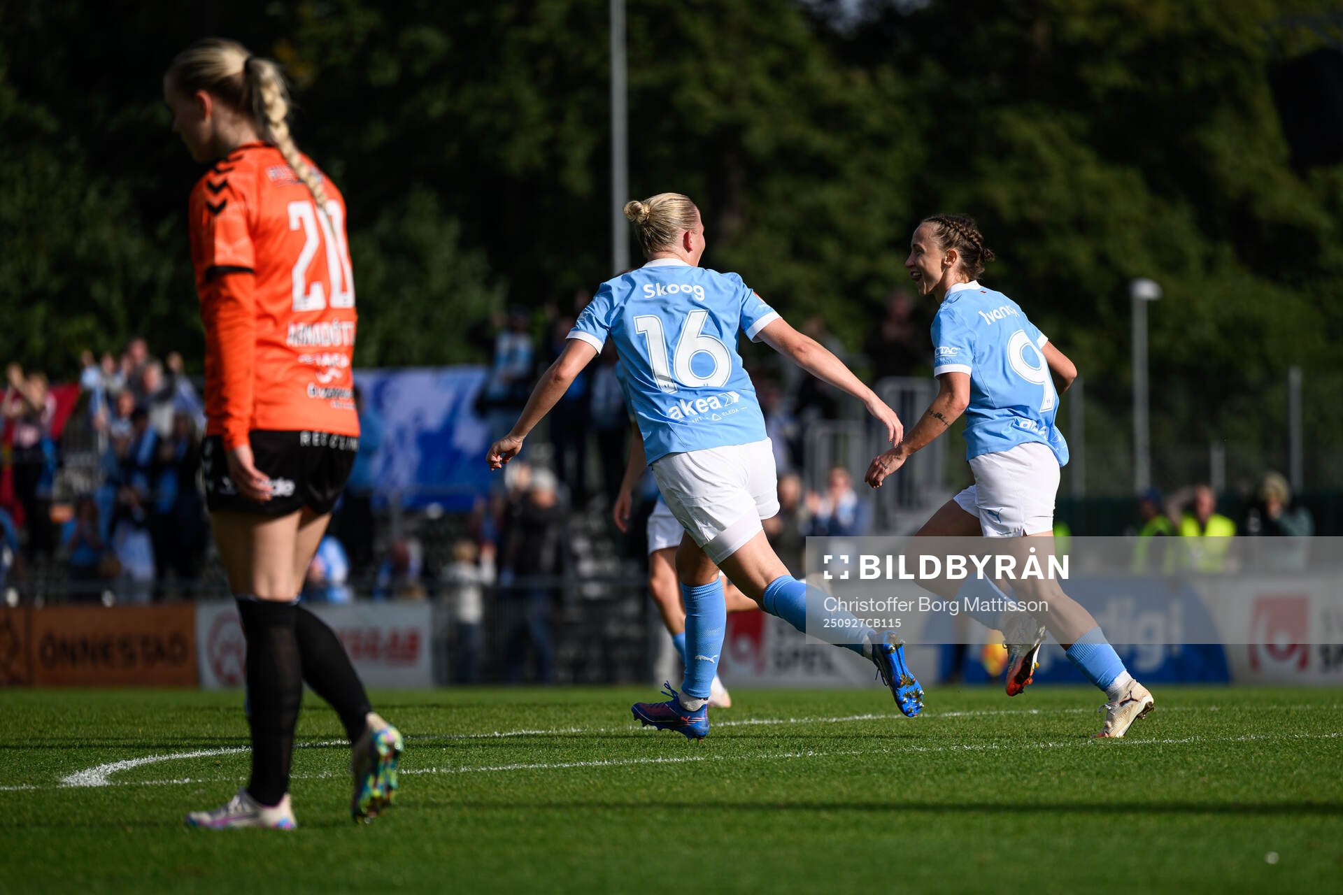 Malmö FFs Miljana Ivanovic jublar