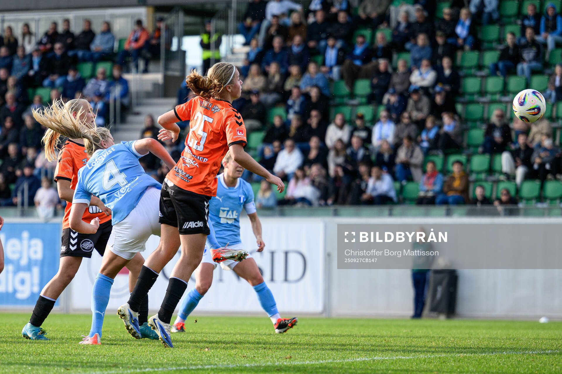 Malmö FFs Ellen Löfqvist och Kristianstads Emma