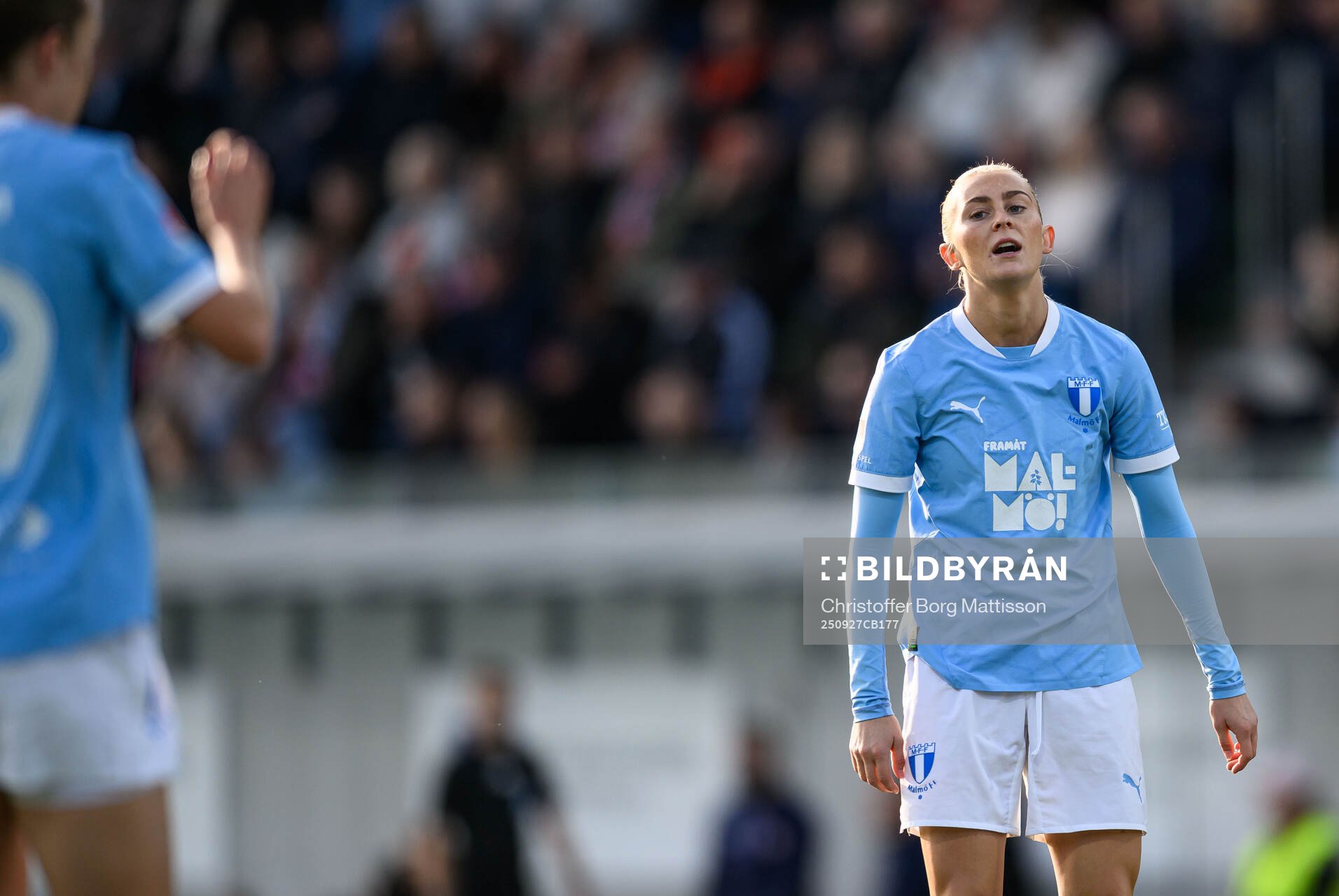 Malmö FFs Beatrice Persson deppar