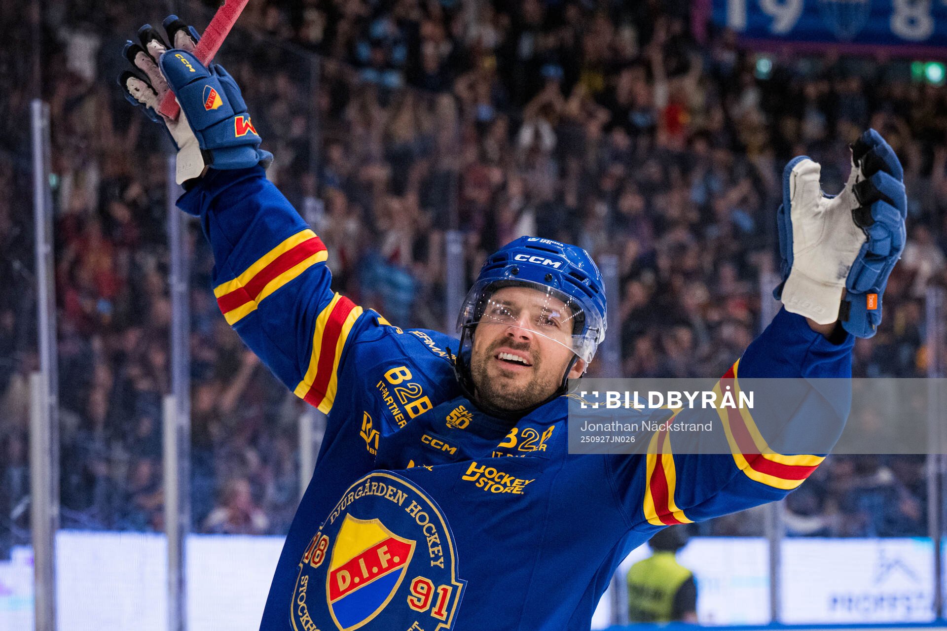 Djurgårdens Jacob Josefson jublar