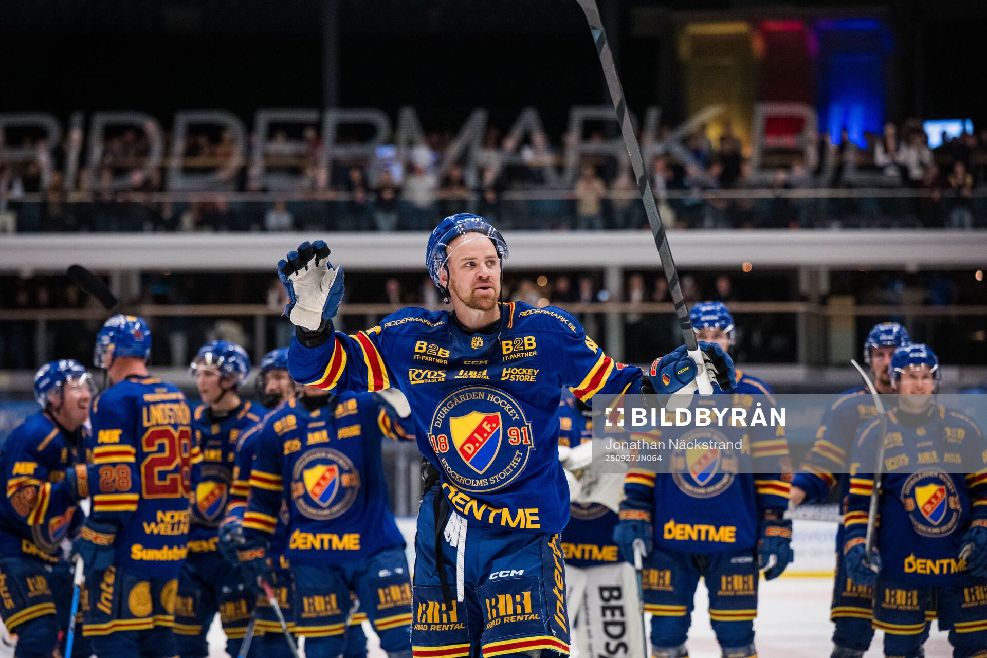 Djurgårdens Daniel Brodin jublar