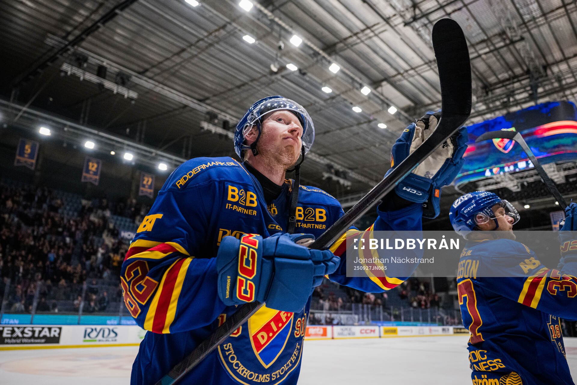 Djurgårdens Colby Sissons jublar