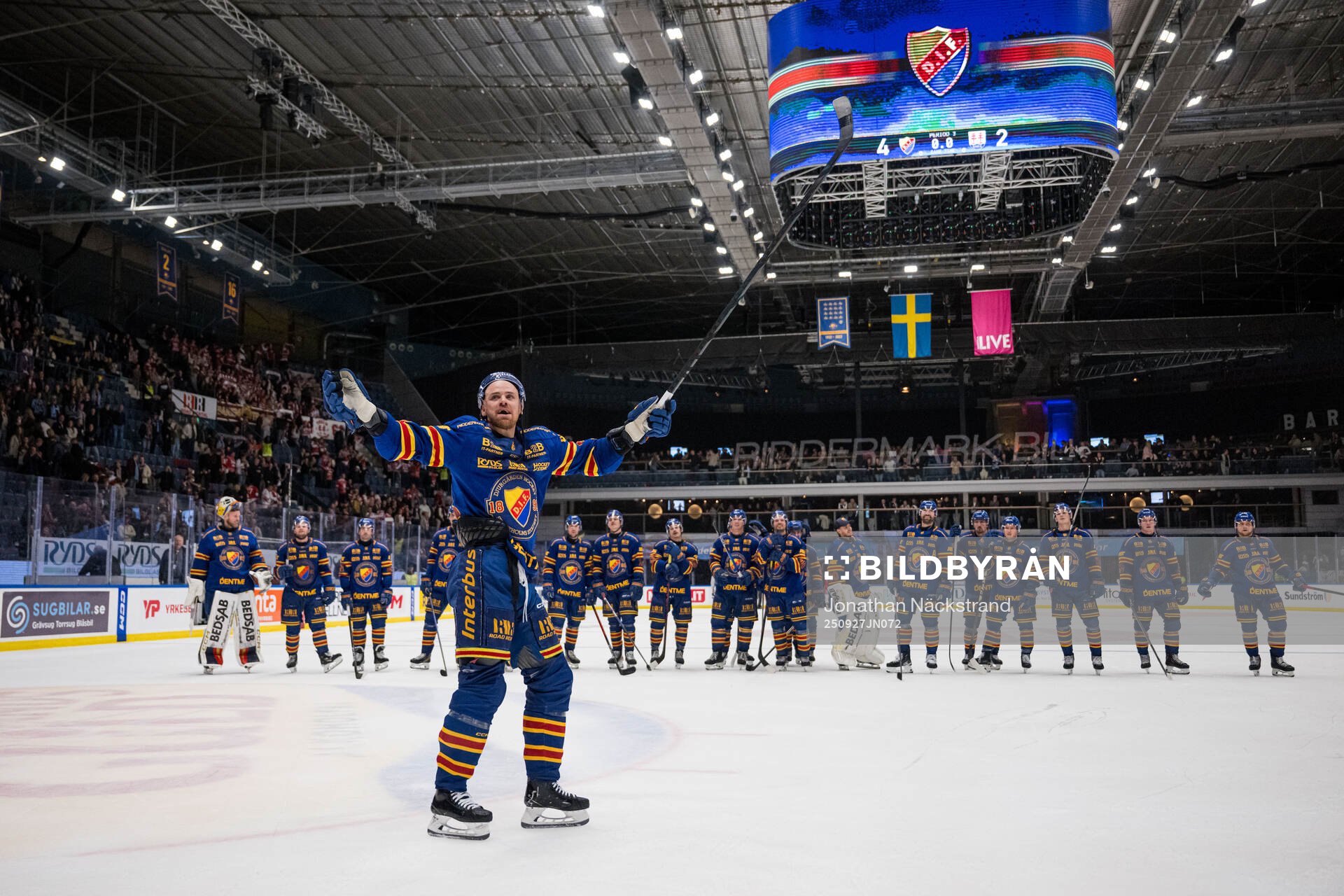 Djurgårdens Daniel Brodin jublar