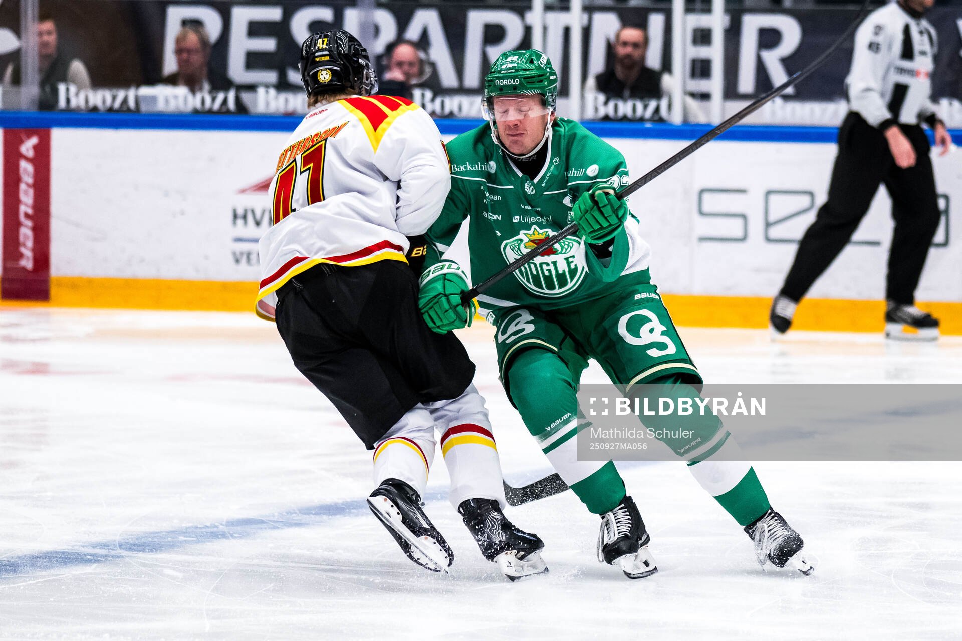 Brynäs Lucas Pettersson och Rögles Fredrik Olofsson