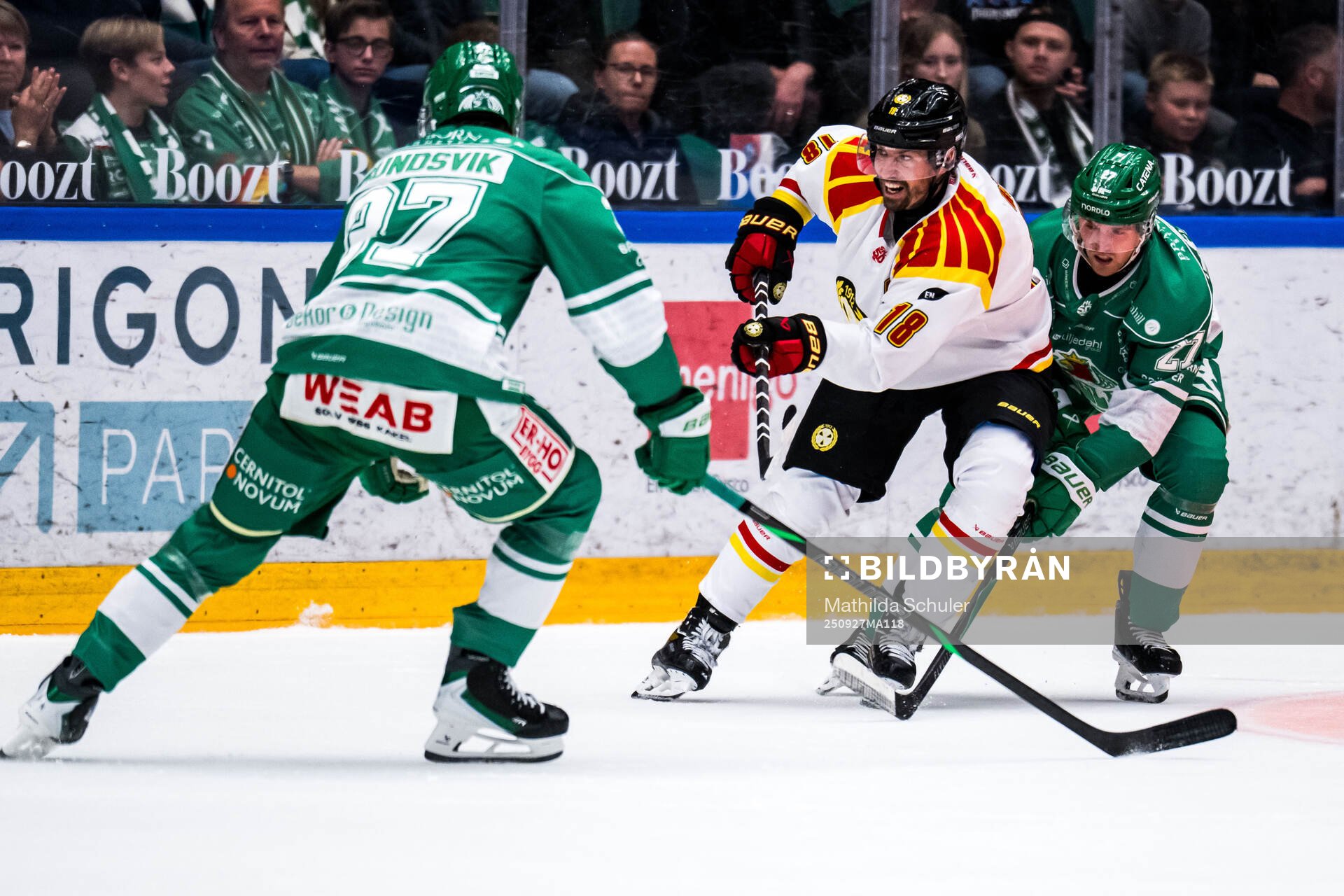 Brynäs Anton Rödin och Rögles Linus Sjödin