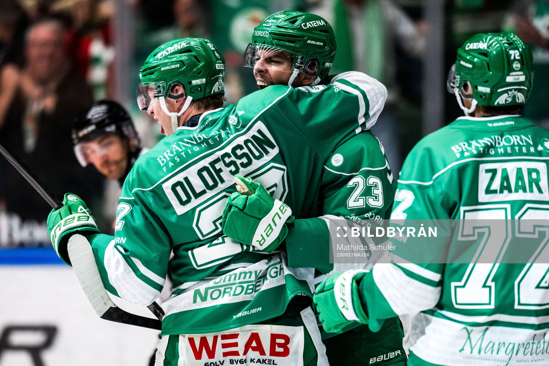 Rögles Josh Dickinson jublar