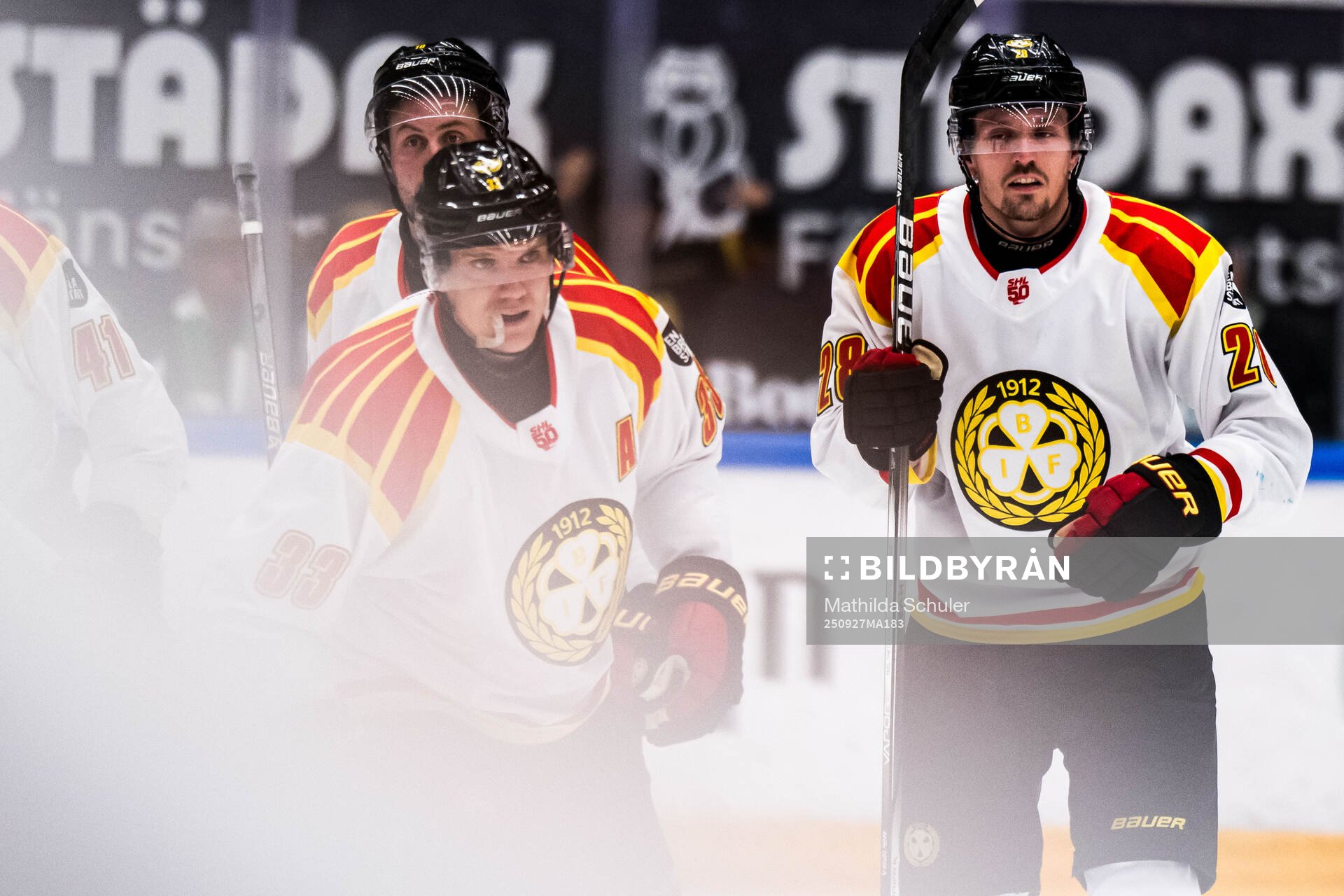 Brynäs Johannes Kinnvall jublar