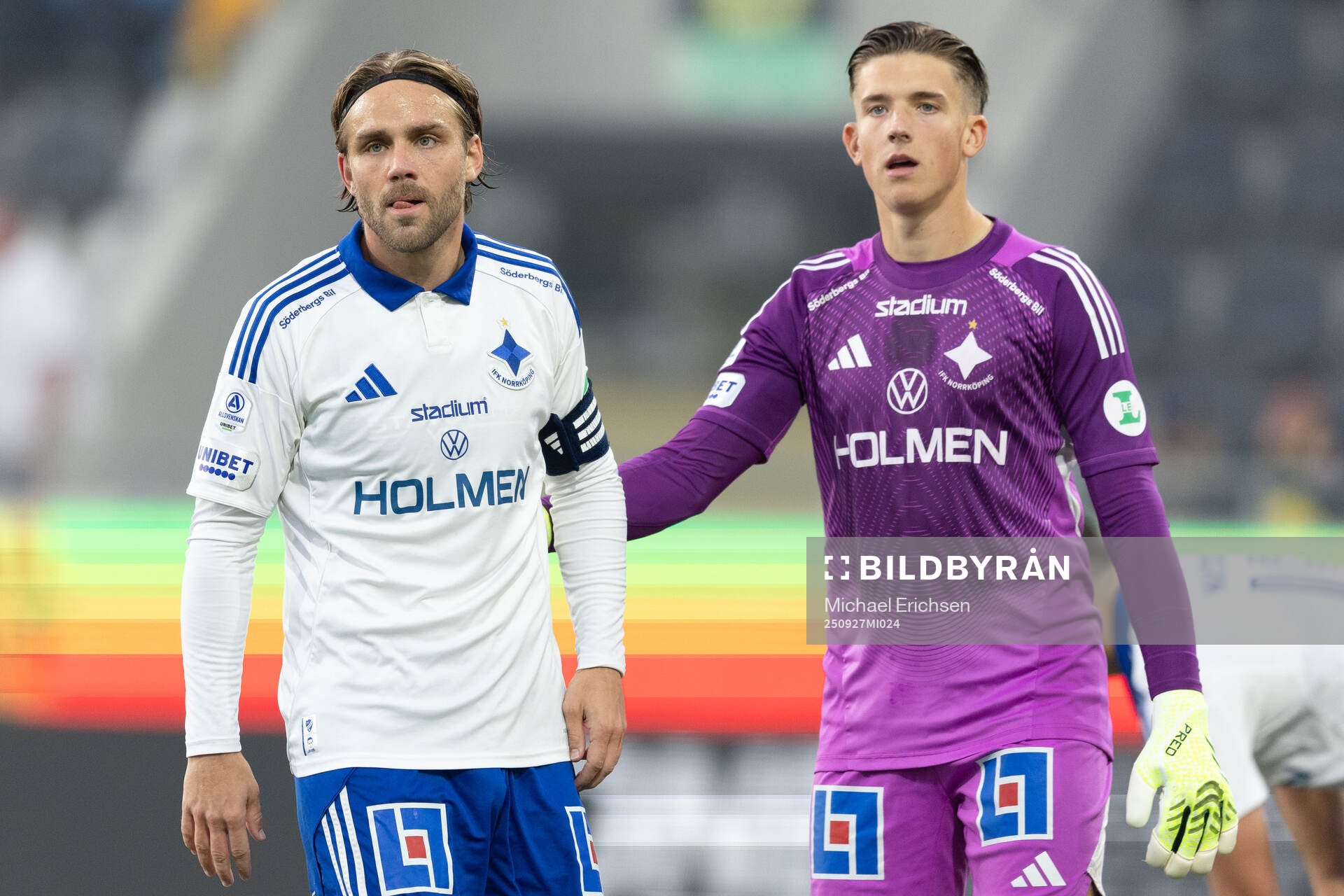 IFK Norrköpings Christoffer Nyman och målvakt David