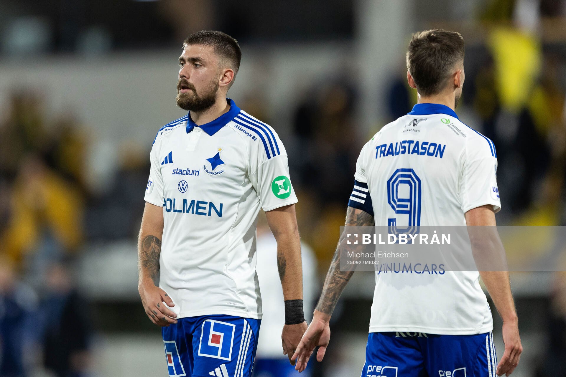 IFK Norrköpings Tim Prica och Arnor Traustason deppar