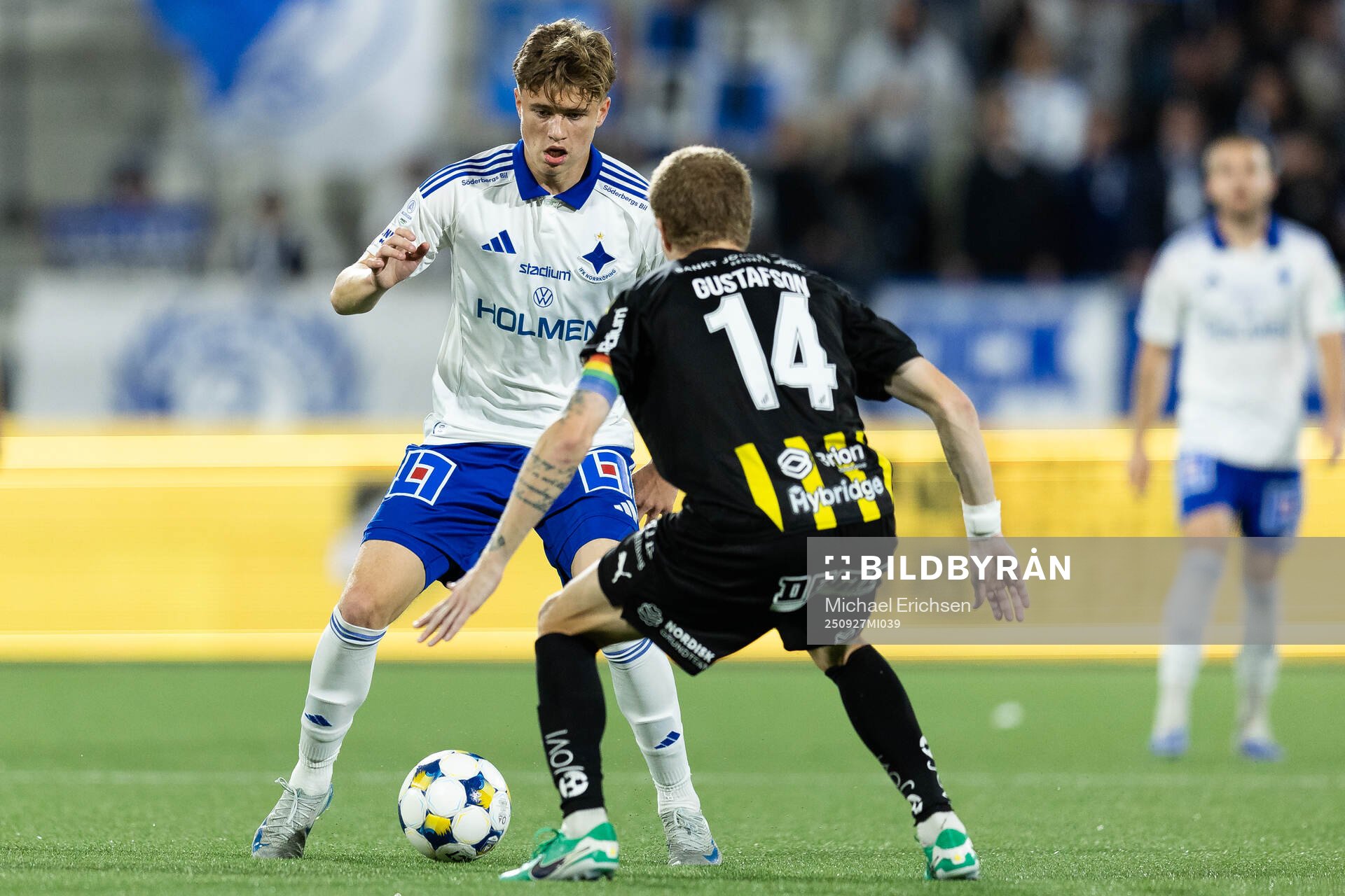 IFK Norrköpings Åke Andersson och Häckens Simon Gustafson