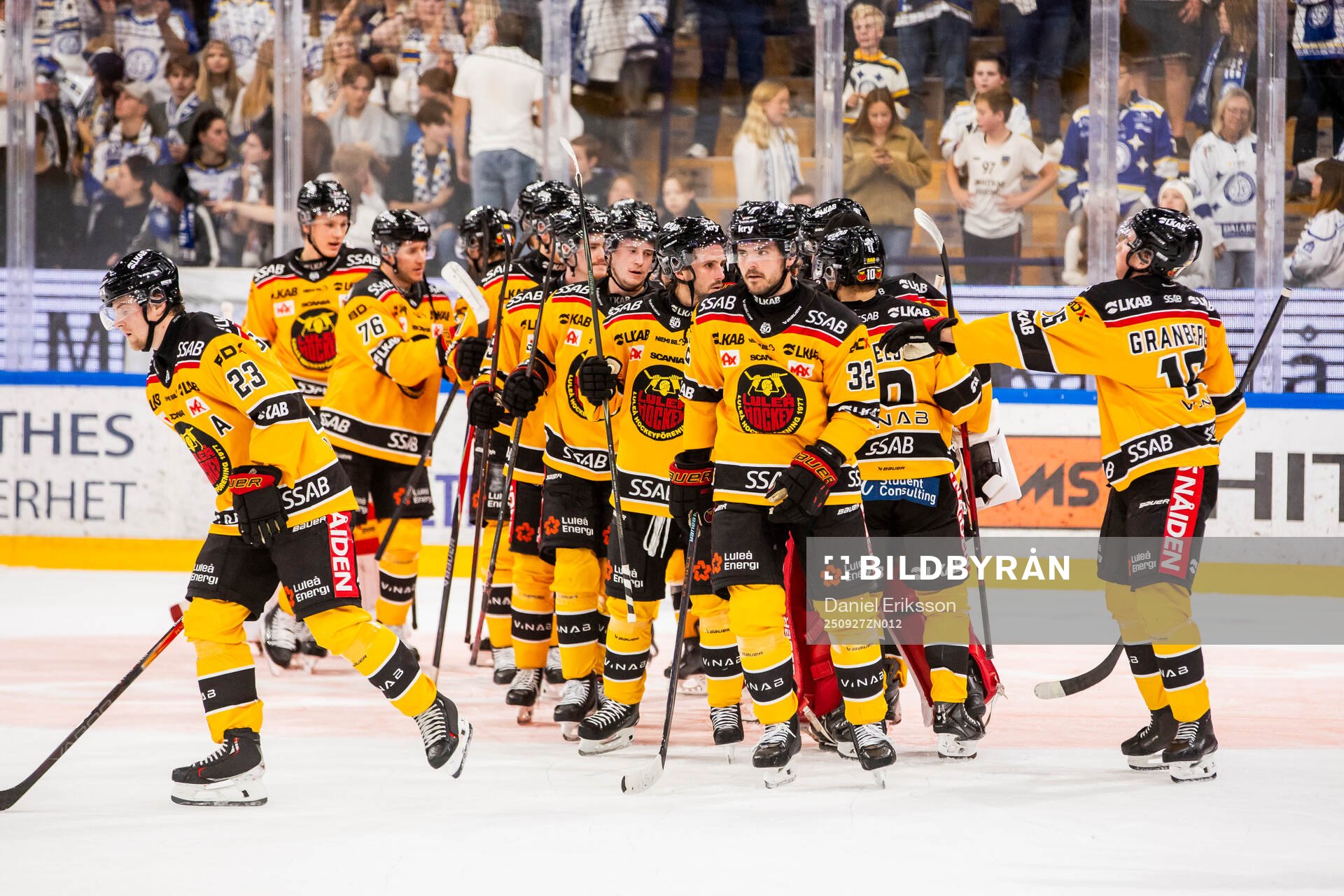 Luleås spelarna jublar
