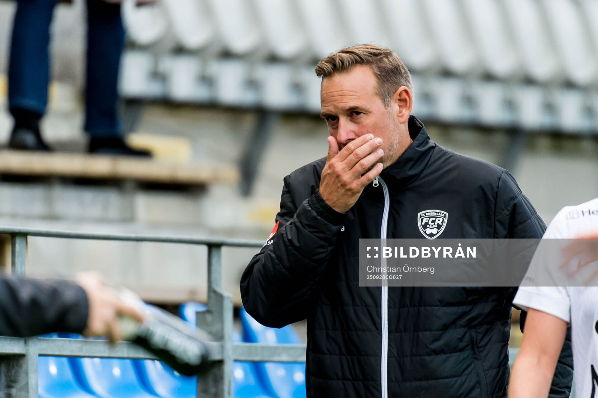 Rosengårds tränare Martin Qvarmans Möller deppar