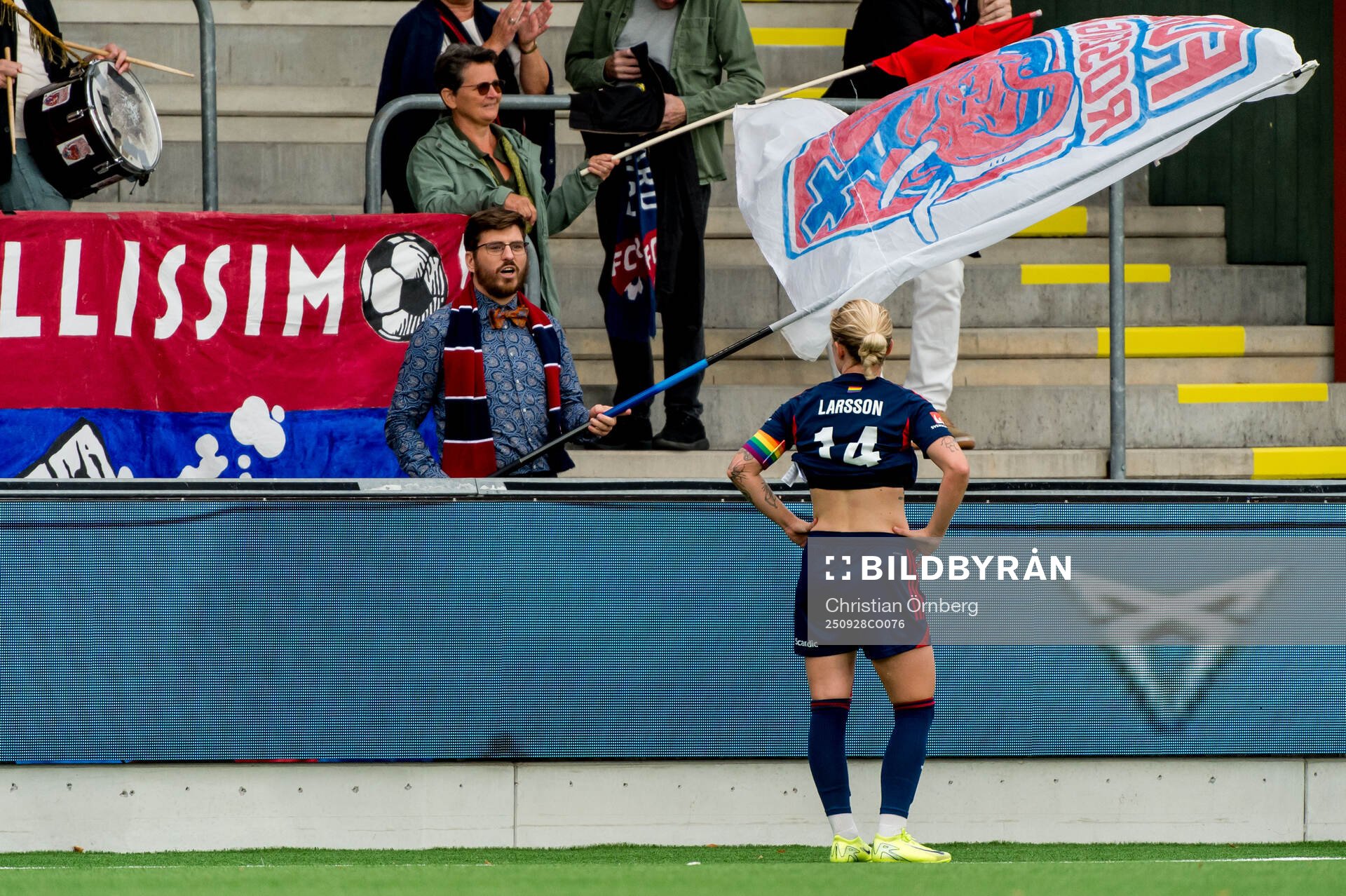 Rosengårds Emilia Larsson och supportrar deppar