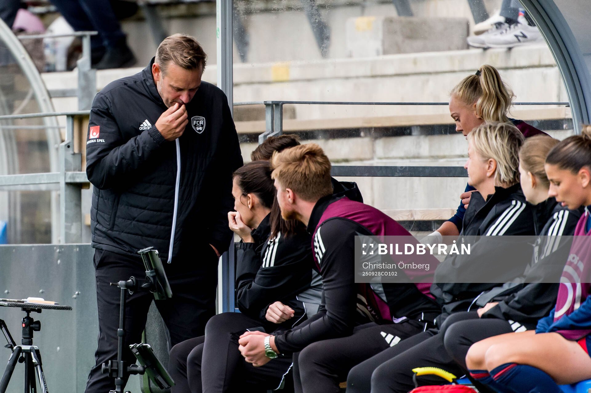 Rosengårds tränare Martin Qvarmans Möller deppar