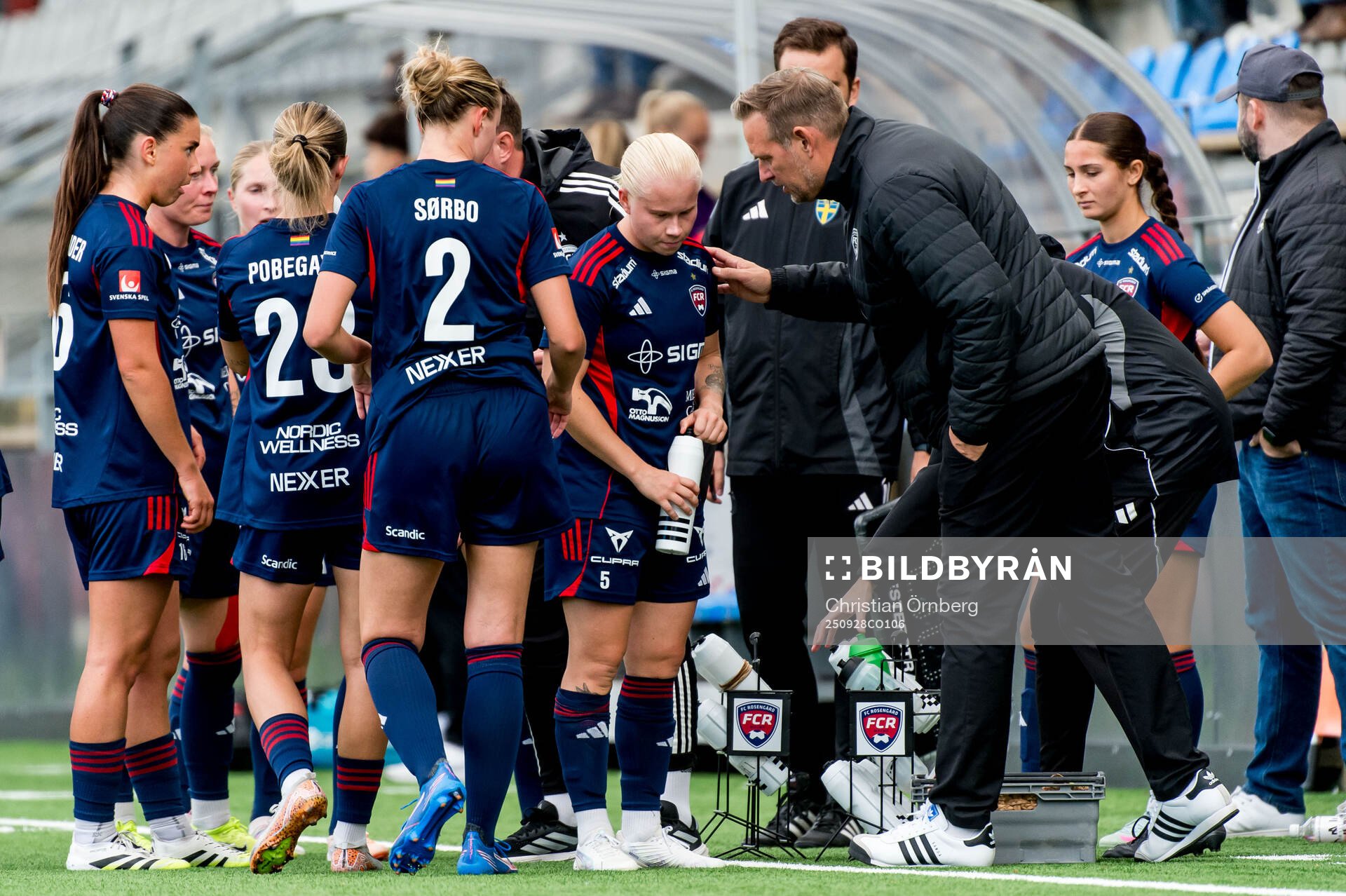 Rosengårds Anni Hartikainen och tränare Martin Qvarmans