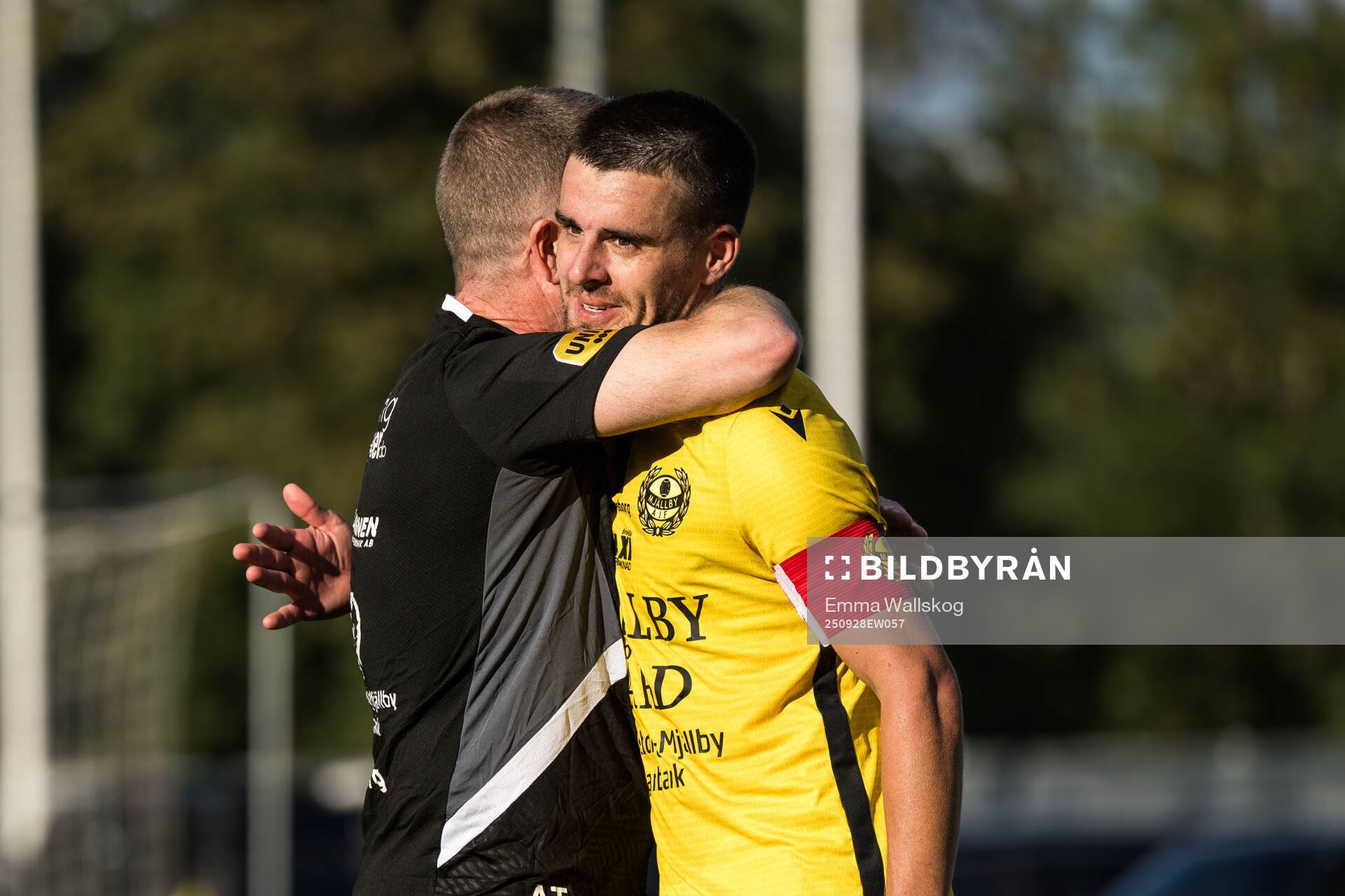 Mjällbys tränare Anders Torstensson och Jesper Gustavsson