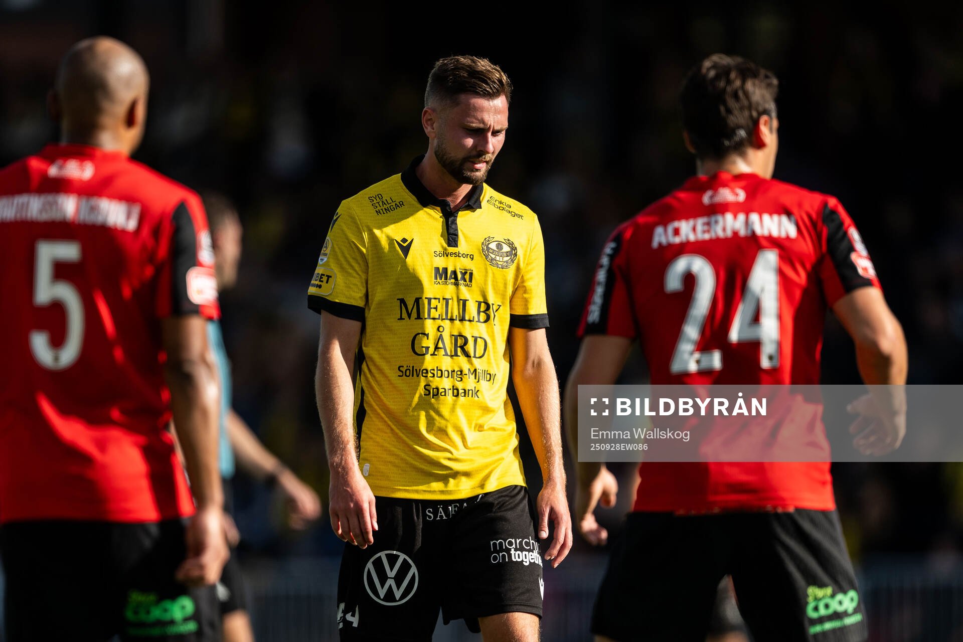 Mjällbys Axel Norén deppar