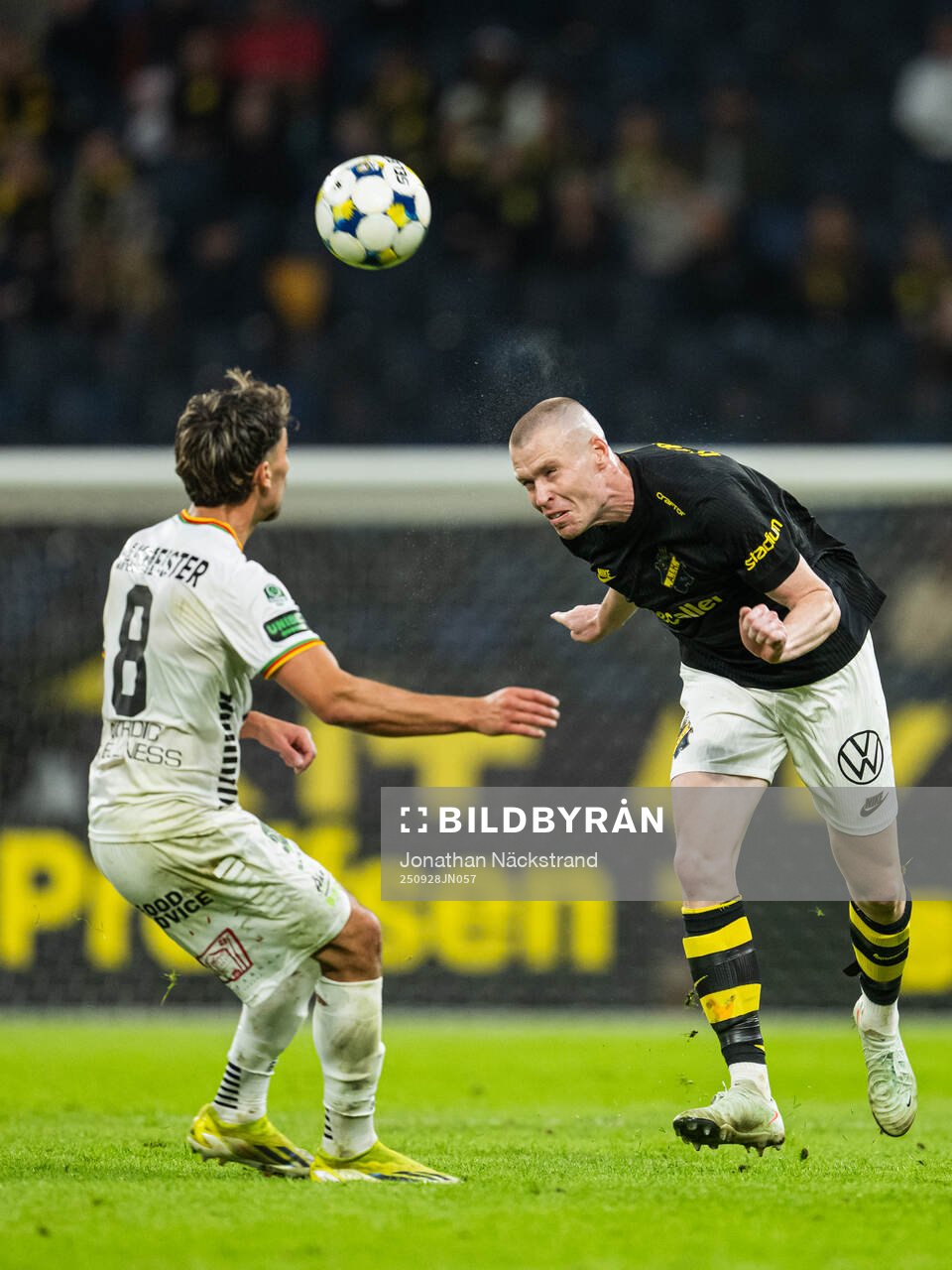 GAIS William Milovanovic och AIKs Thomas Poppler Isherwood