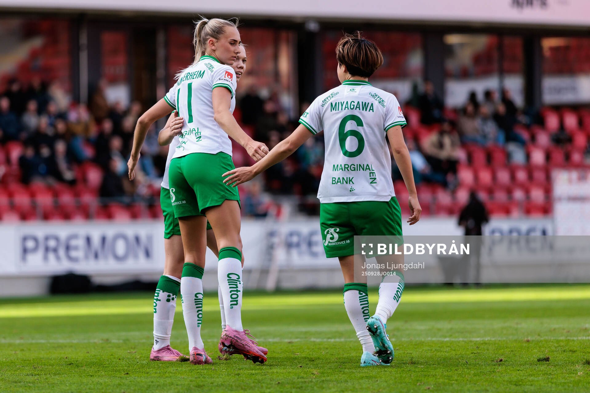 Hammarbys Ellen Wangerheim jublar