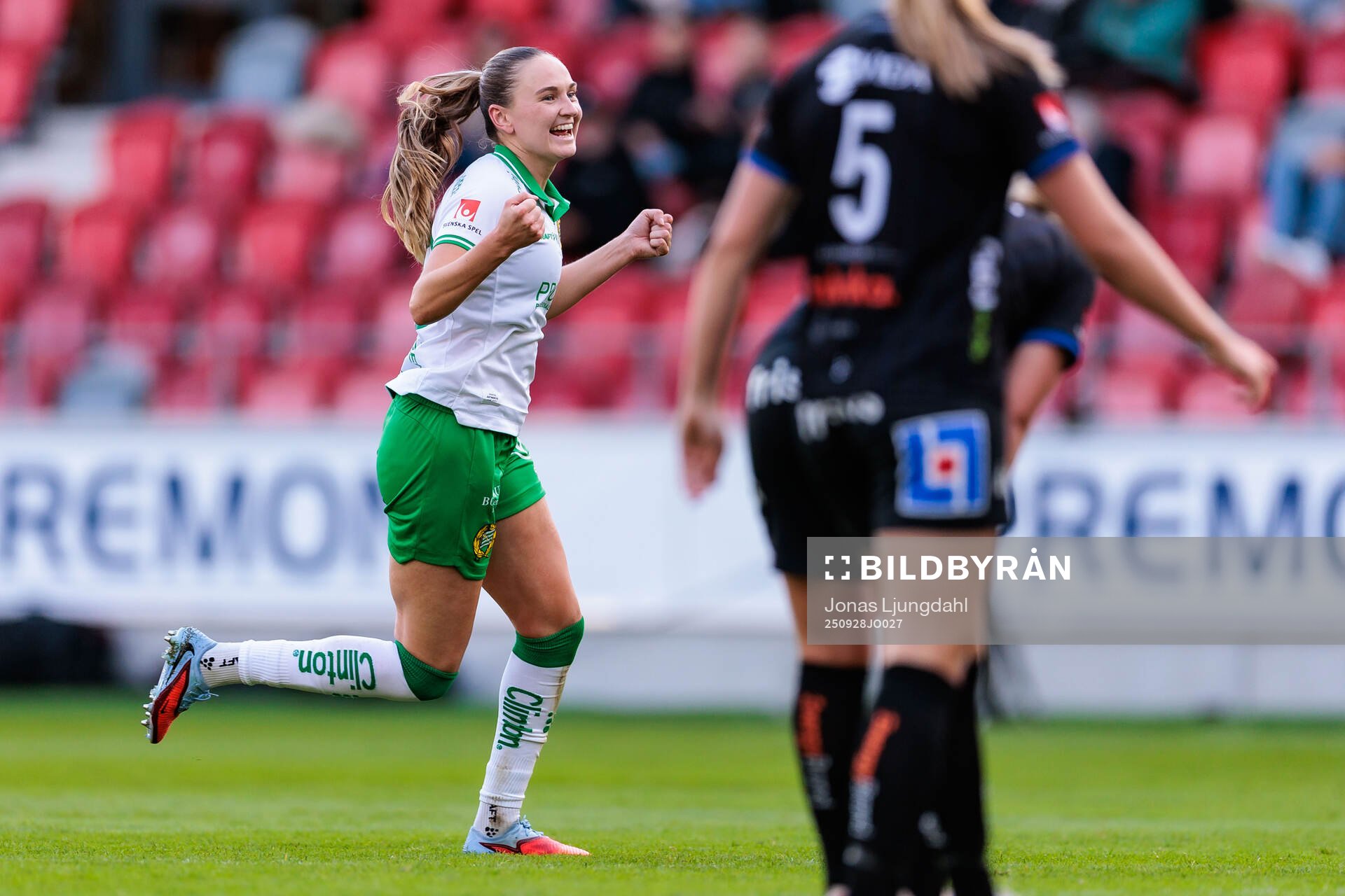 Hammarbys Vilde Hasund jublar