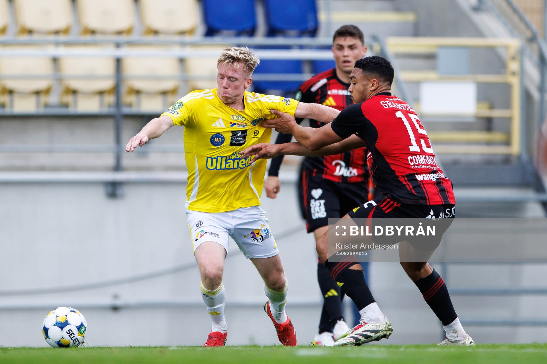Falkenbergs Lucas Sibelius och Östersunds Gideon Granström