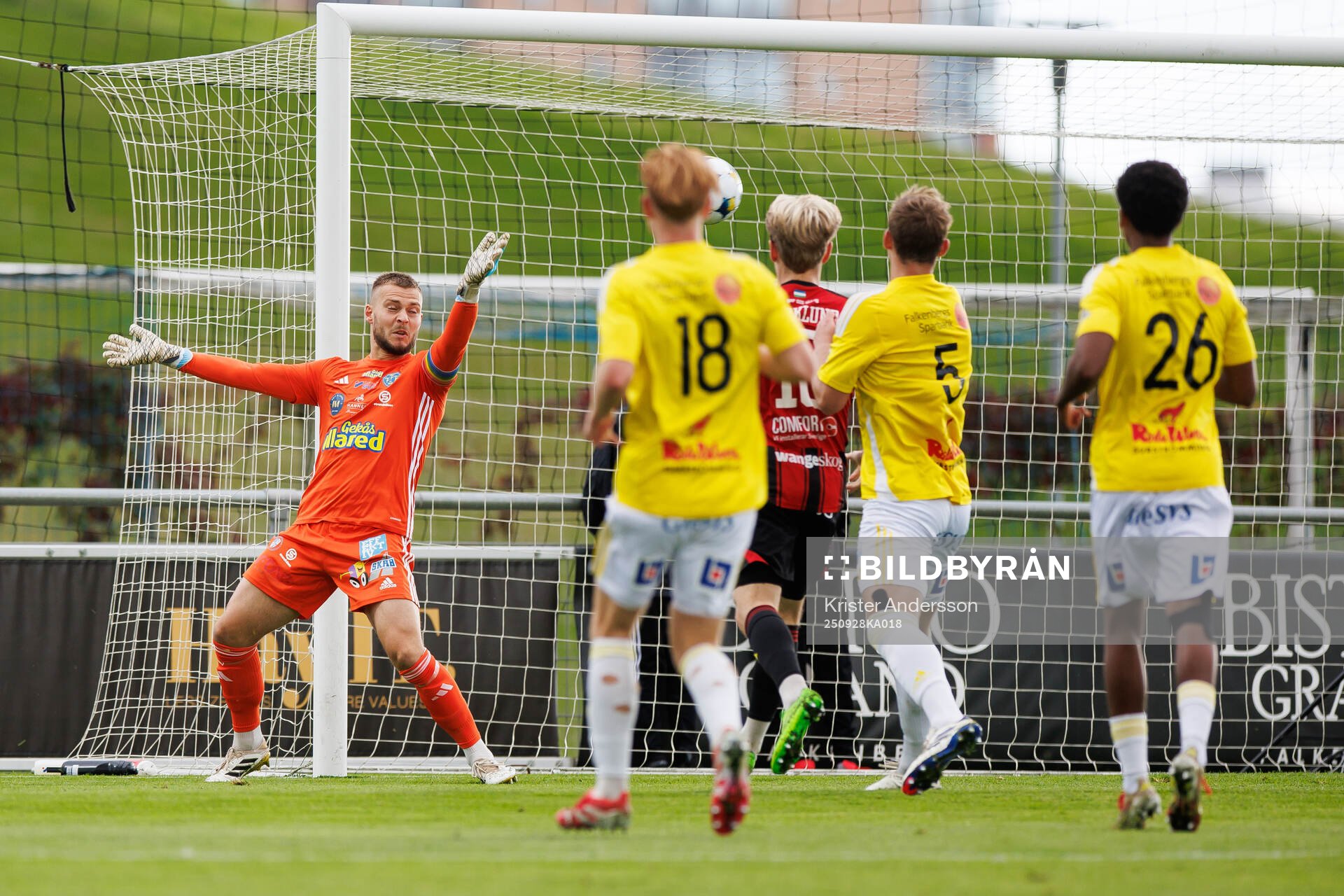 Falkenbergs målvakt Anton Andersson