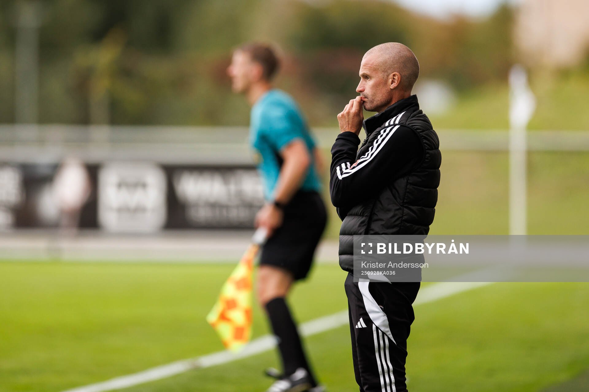 Falkenbergs tränare Christoffer Andersson