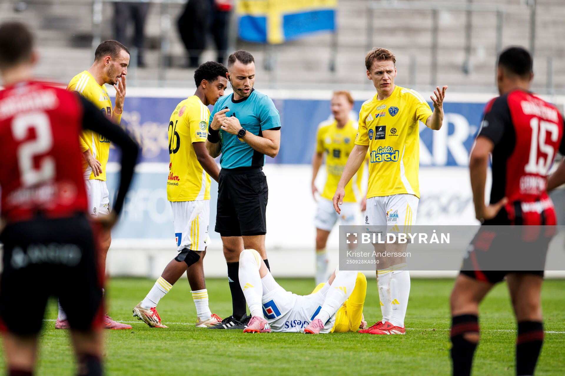 Falkenbergs Hampus Källström har ont