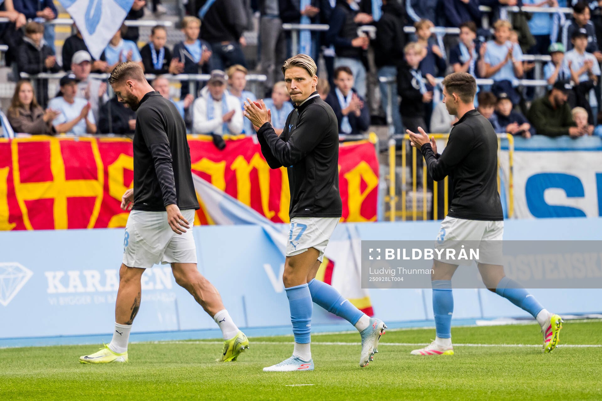 under fotbollsmatchen i Allsvenskan mellan Malmö FF och