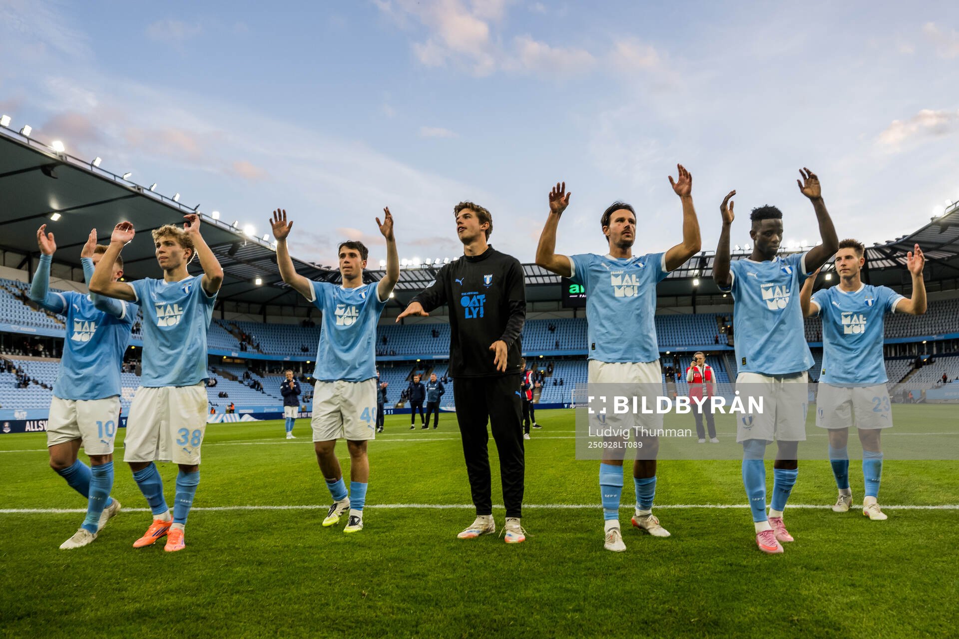 Malmö FFs spelare jublar