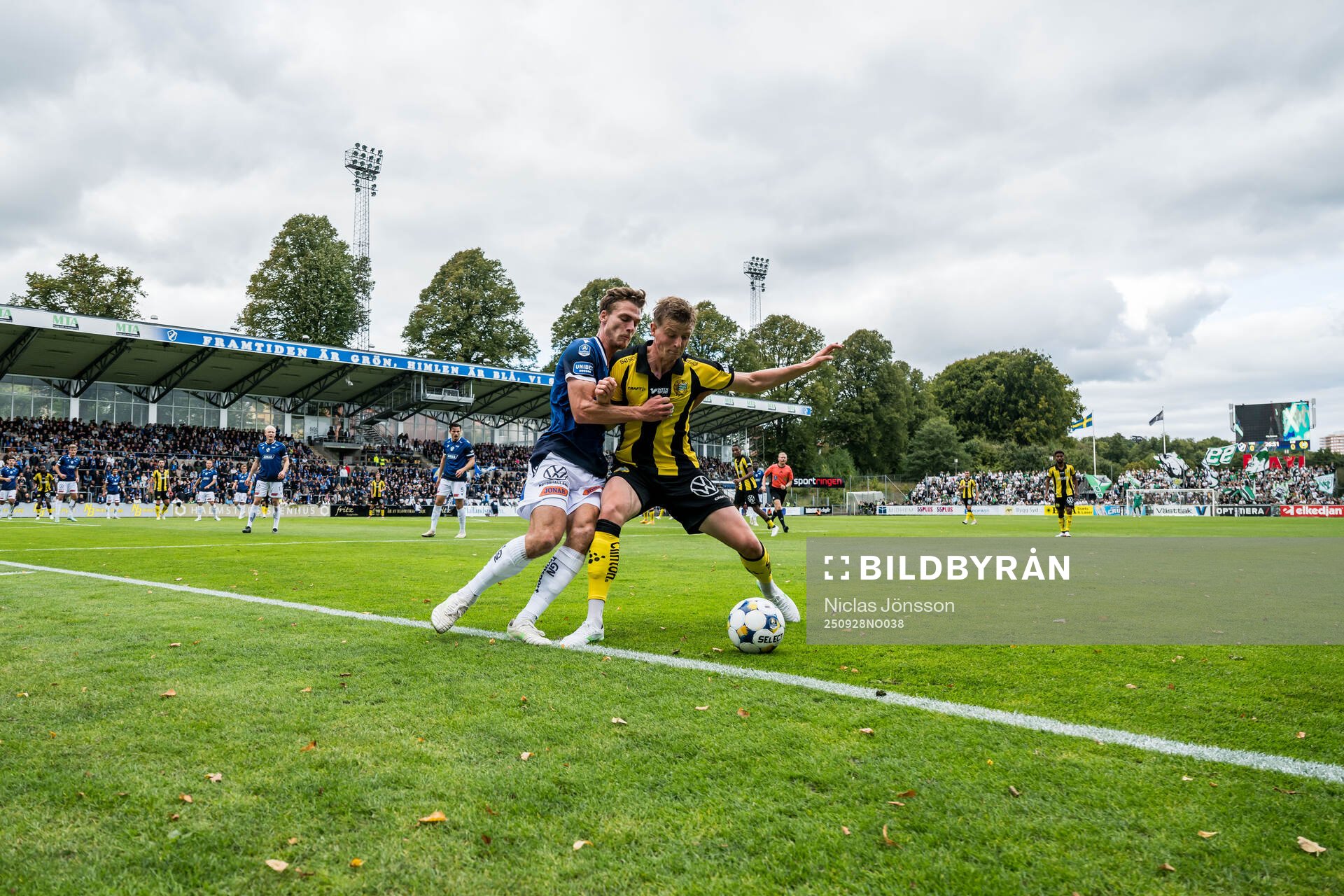 Halmstads Villiam Granath och Hammarbys Frederik Winther