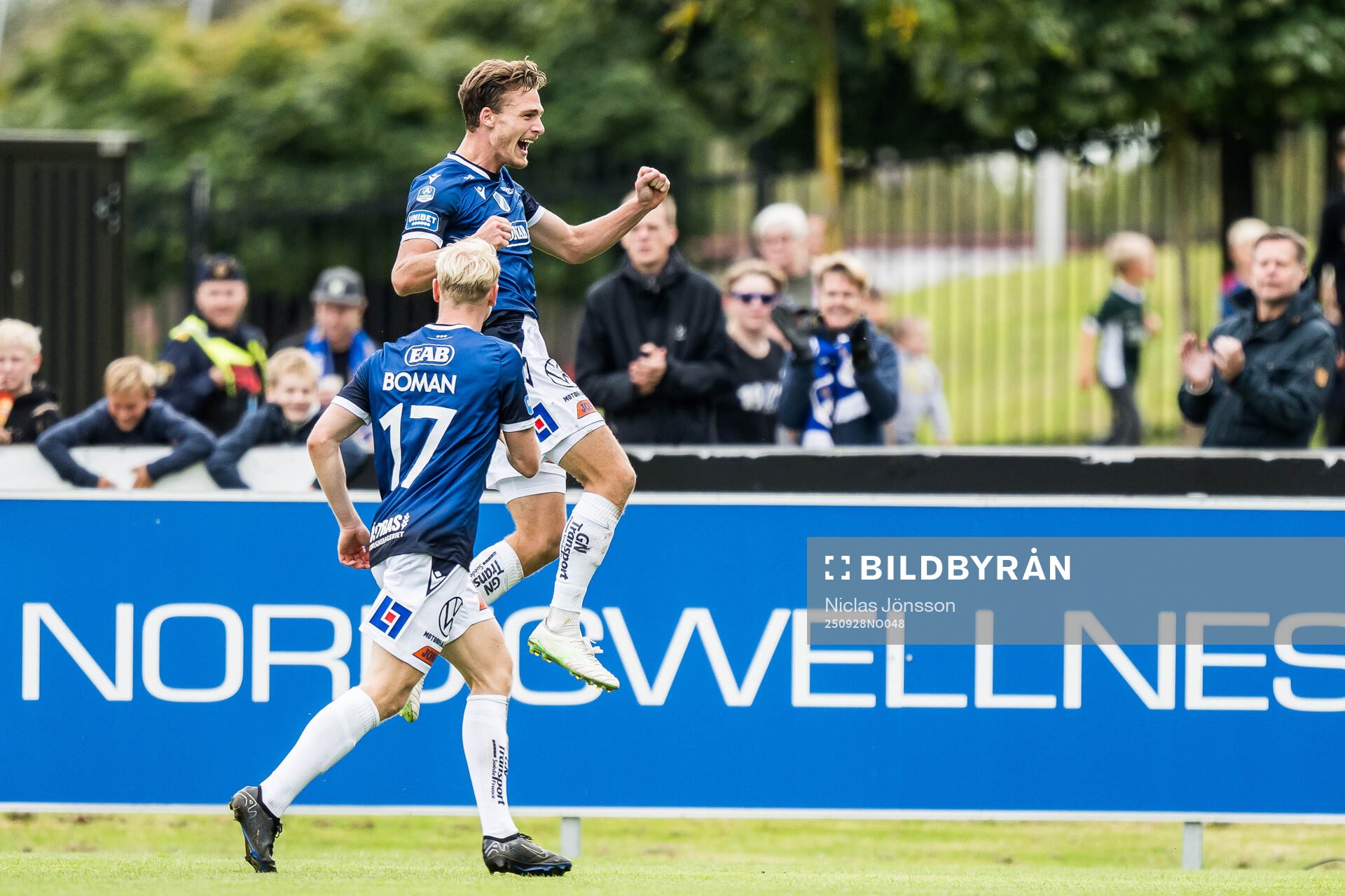 Halmstads Villiam Granath jublar