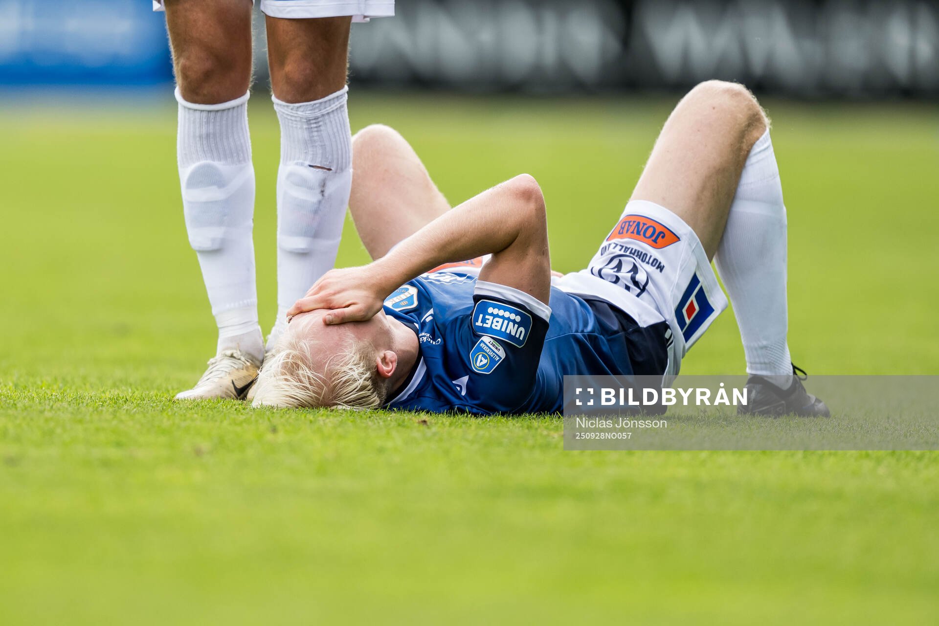 Halmstads André Boman har ont