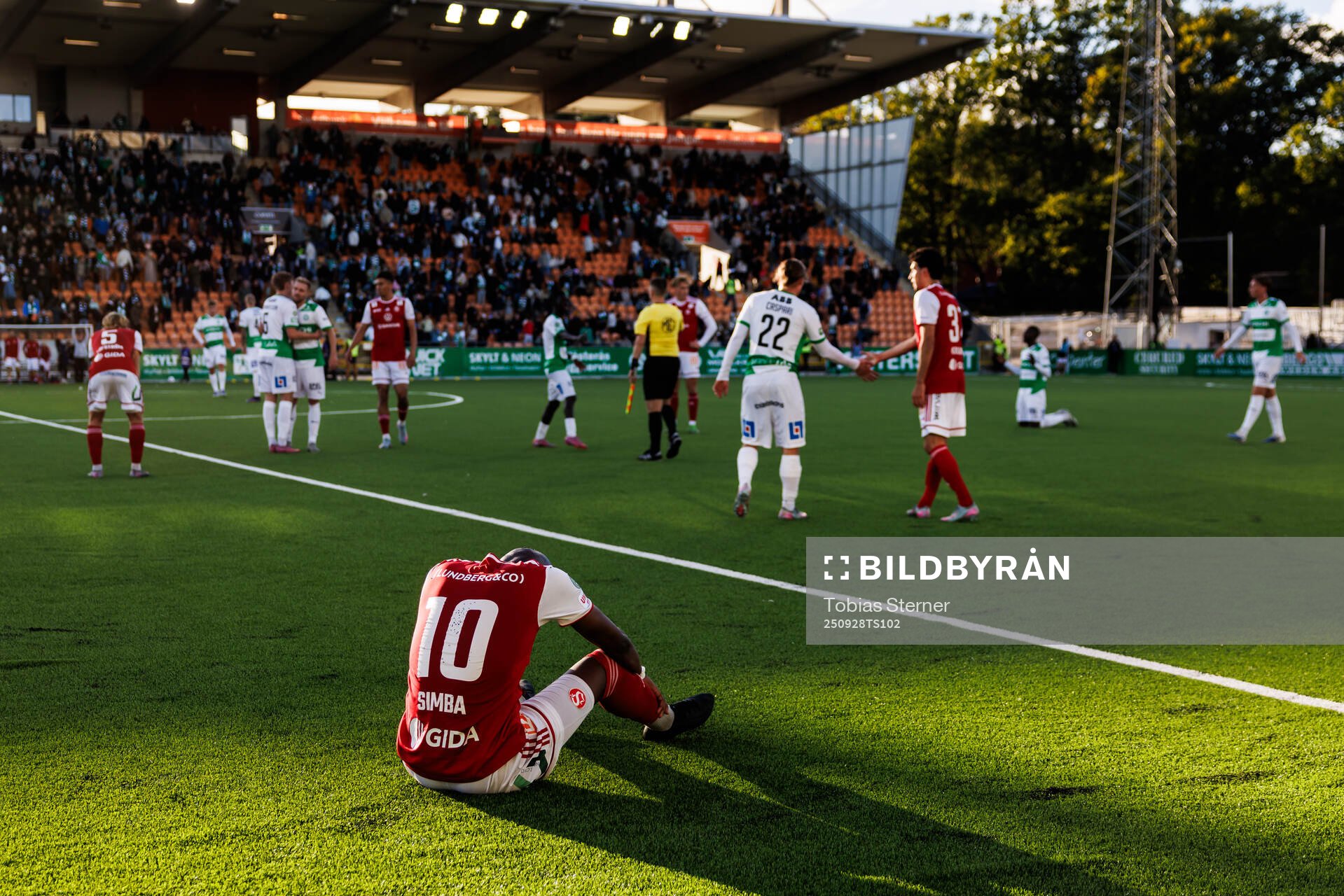 Sandvikens IFs Moonga Simba deppar