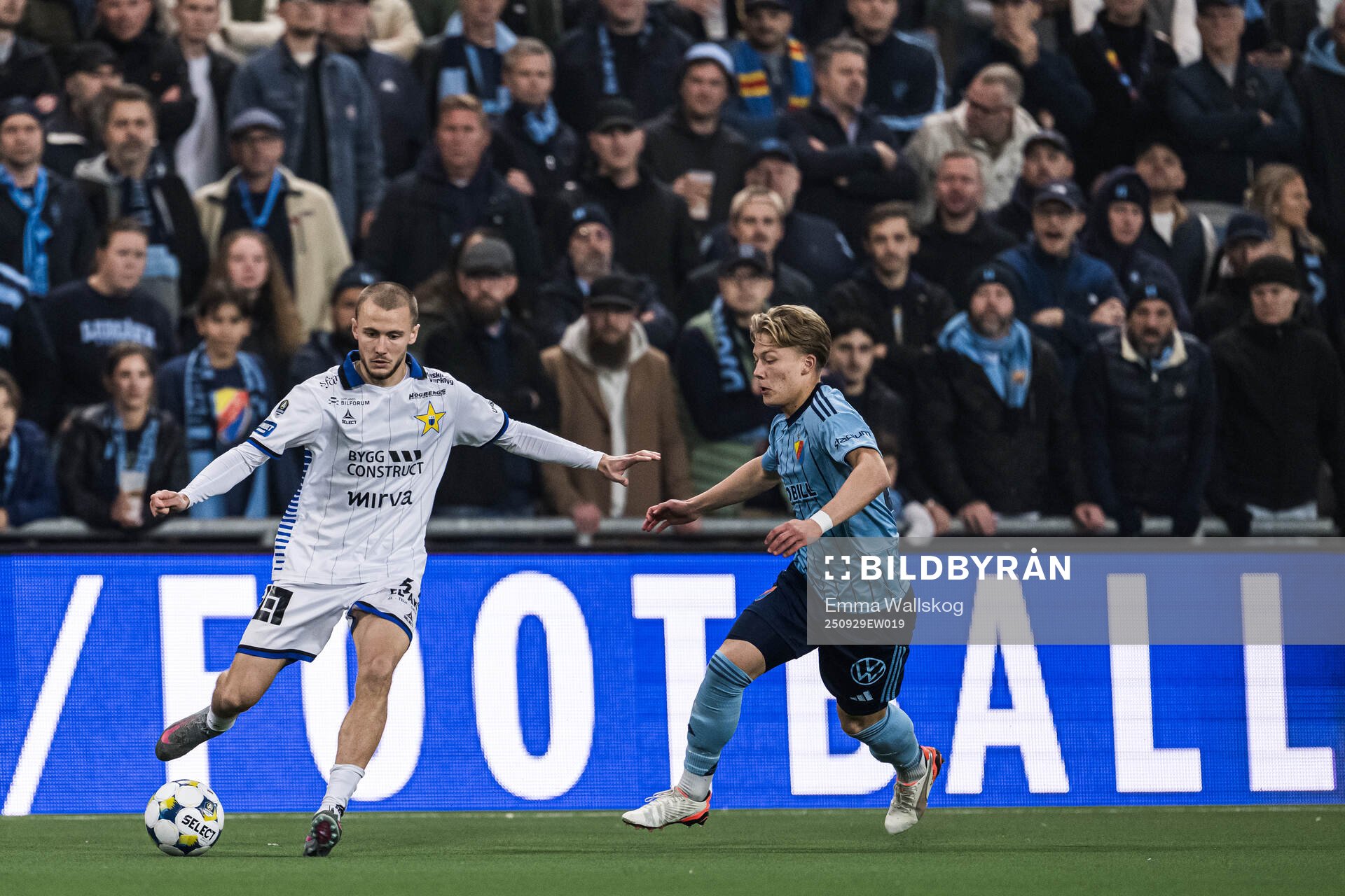 Sirius Melker Heier och Djurgårdens Matias Siltanen