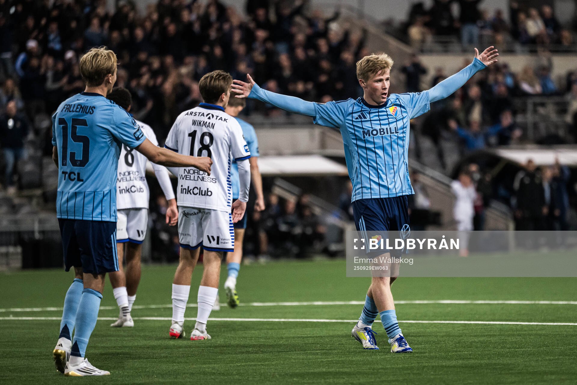 Djurgårdens Bo Hegland jublar