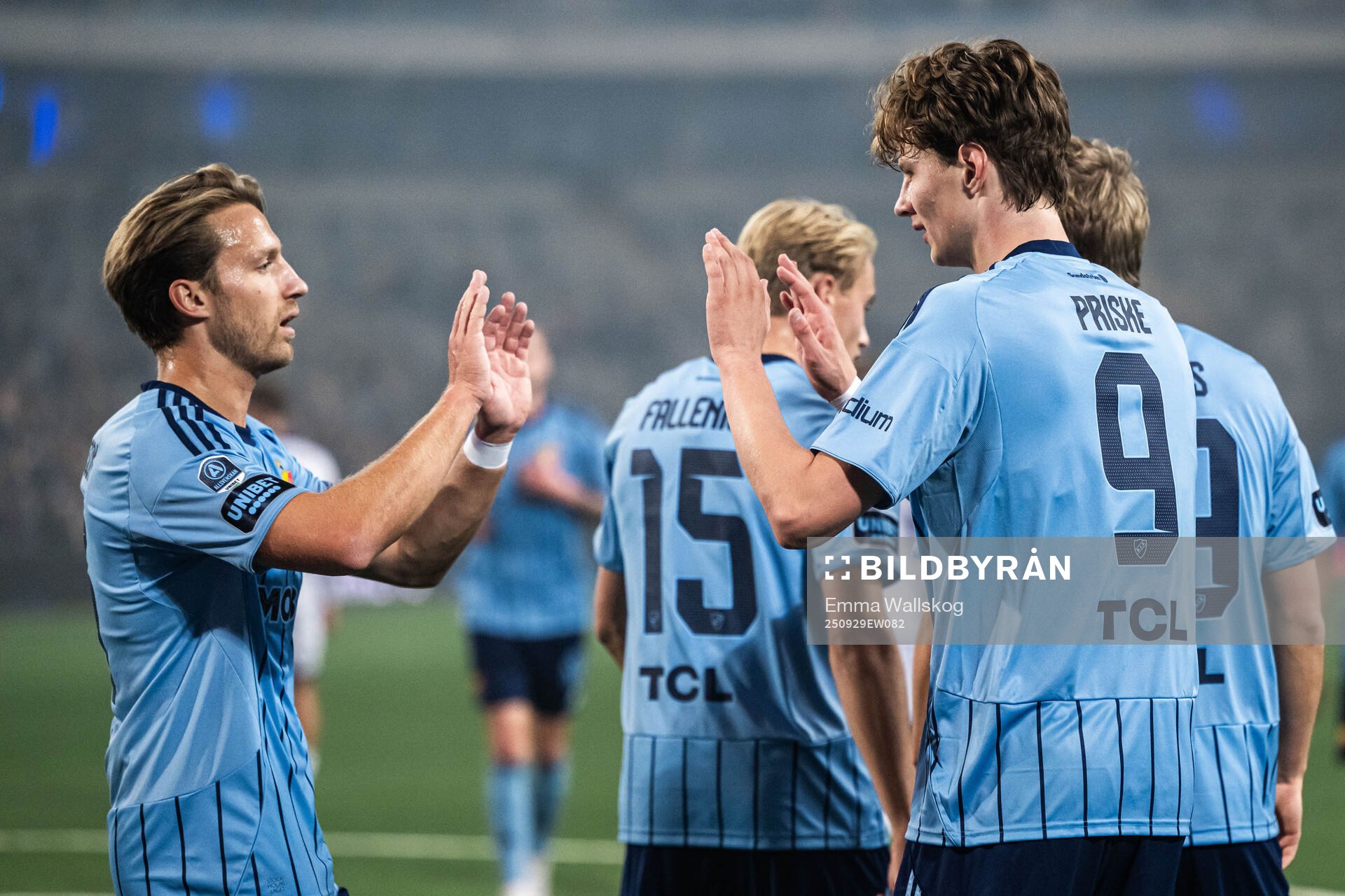 Djurgårdens August Priske Flyger jublar