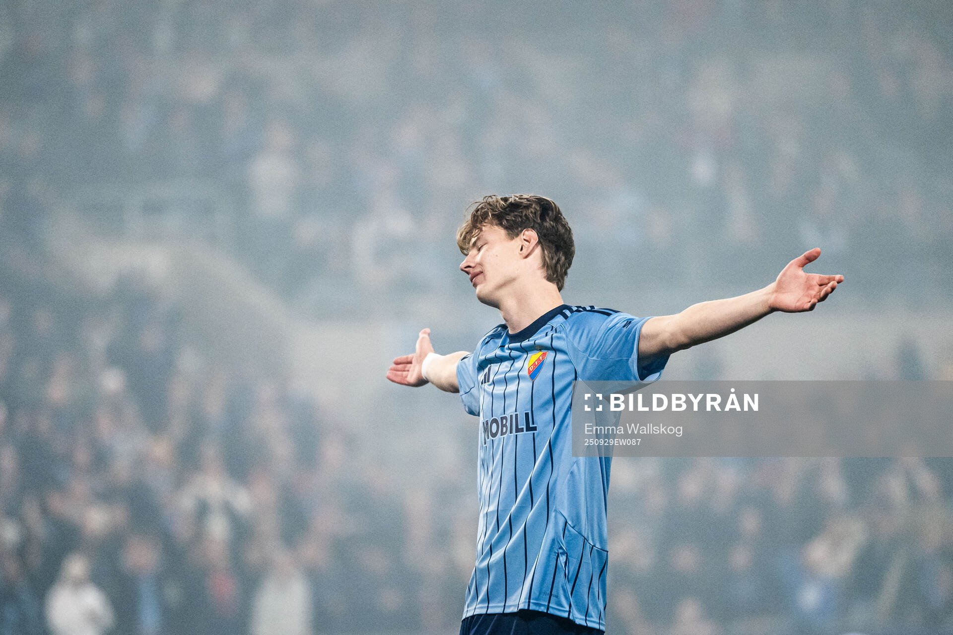 Djurgårdens August Priske Flyger jublar