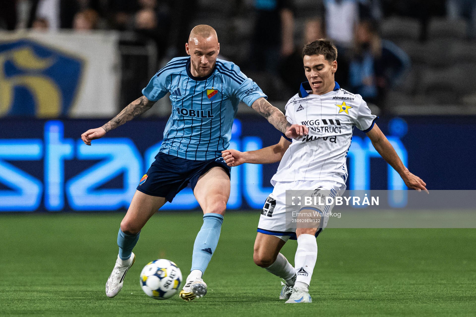 Djurgårdens Adam Ståhl och Sirius Leo Walta
