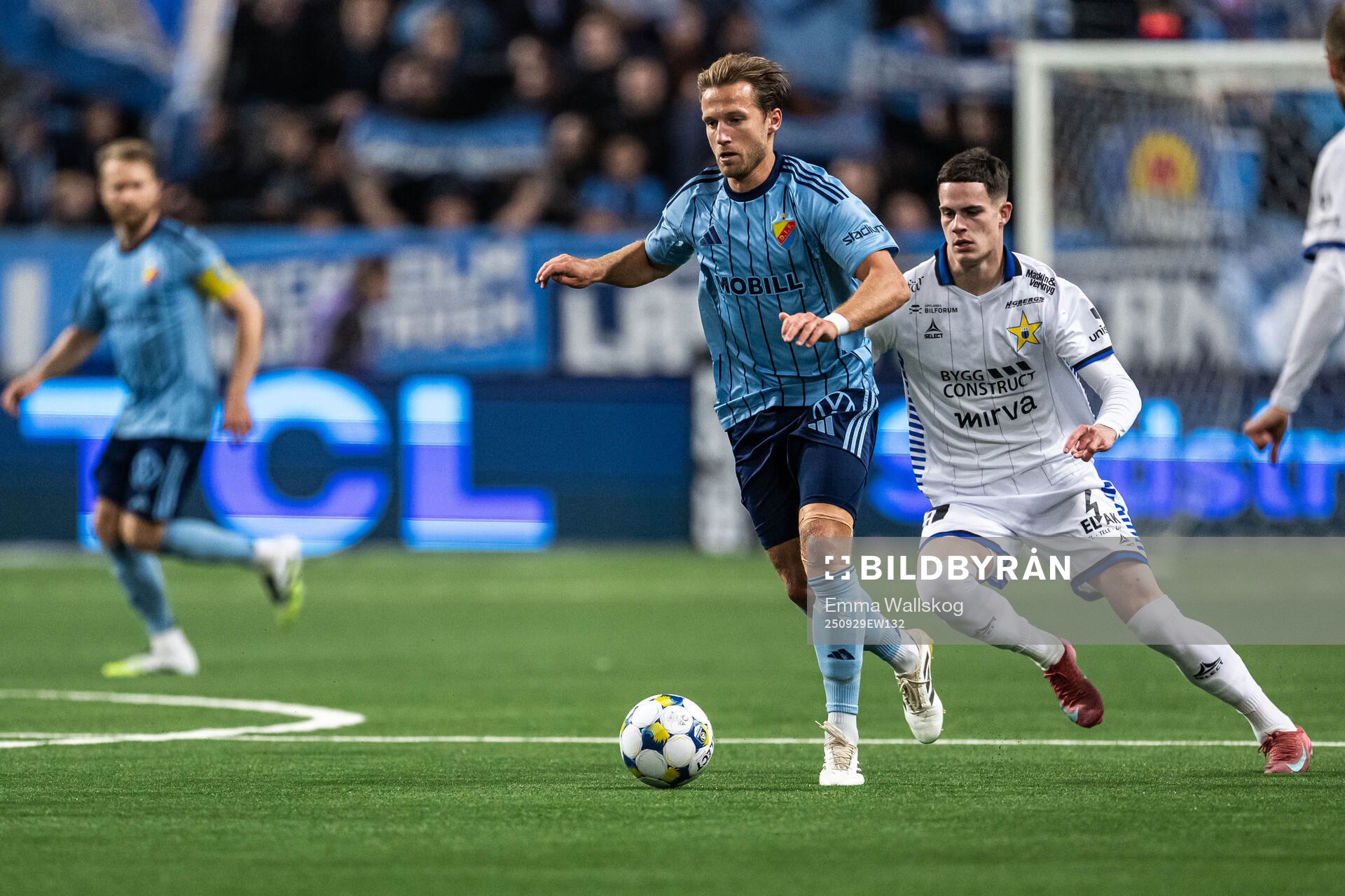Djurgårdens Daniel Stensson och Sirius Robbie Ure