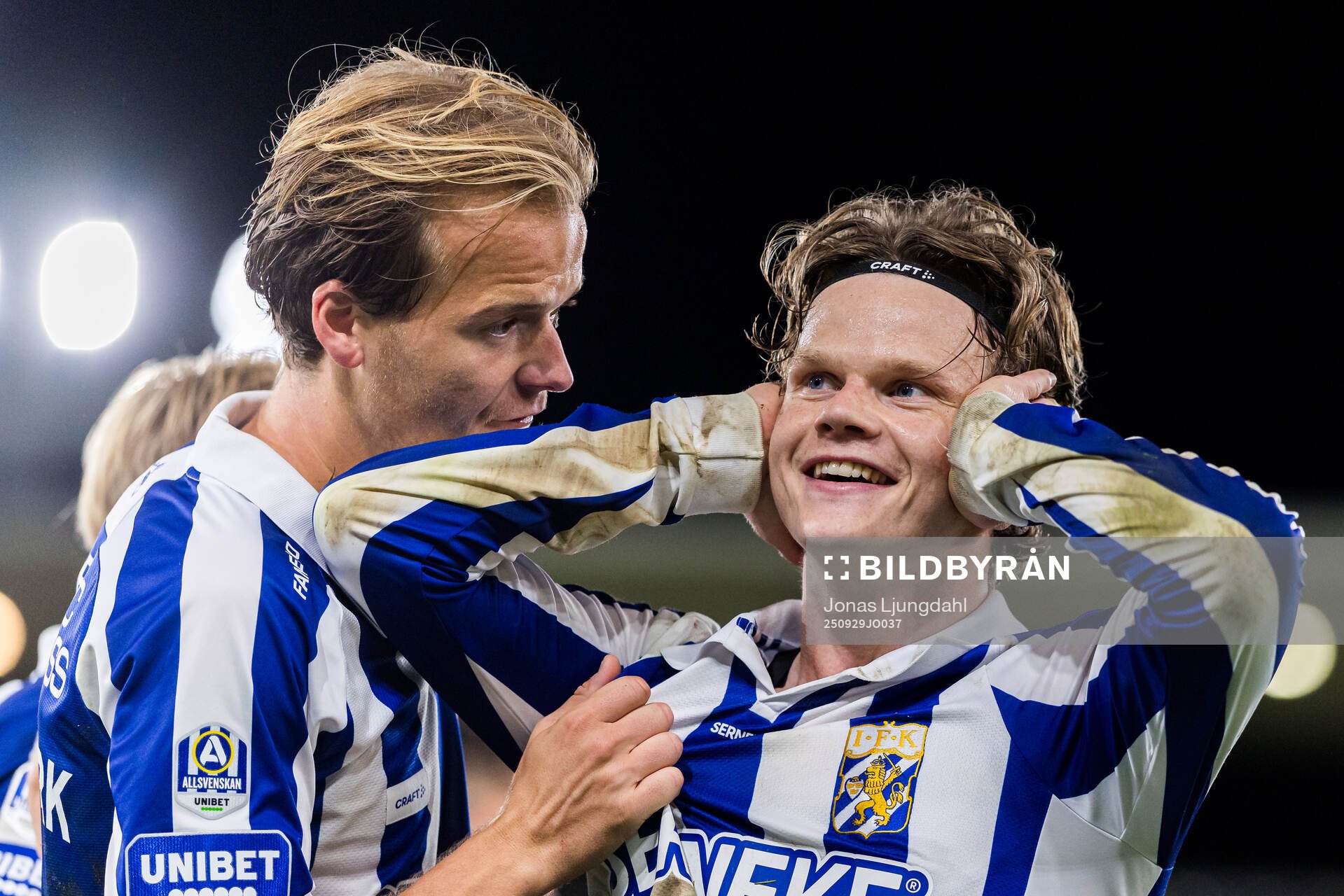 IFK Göteborgs August Erlingmark jublar med Kolbeinn