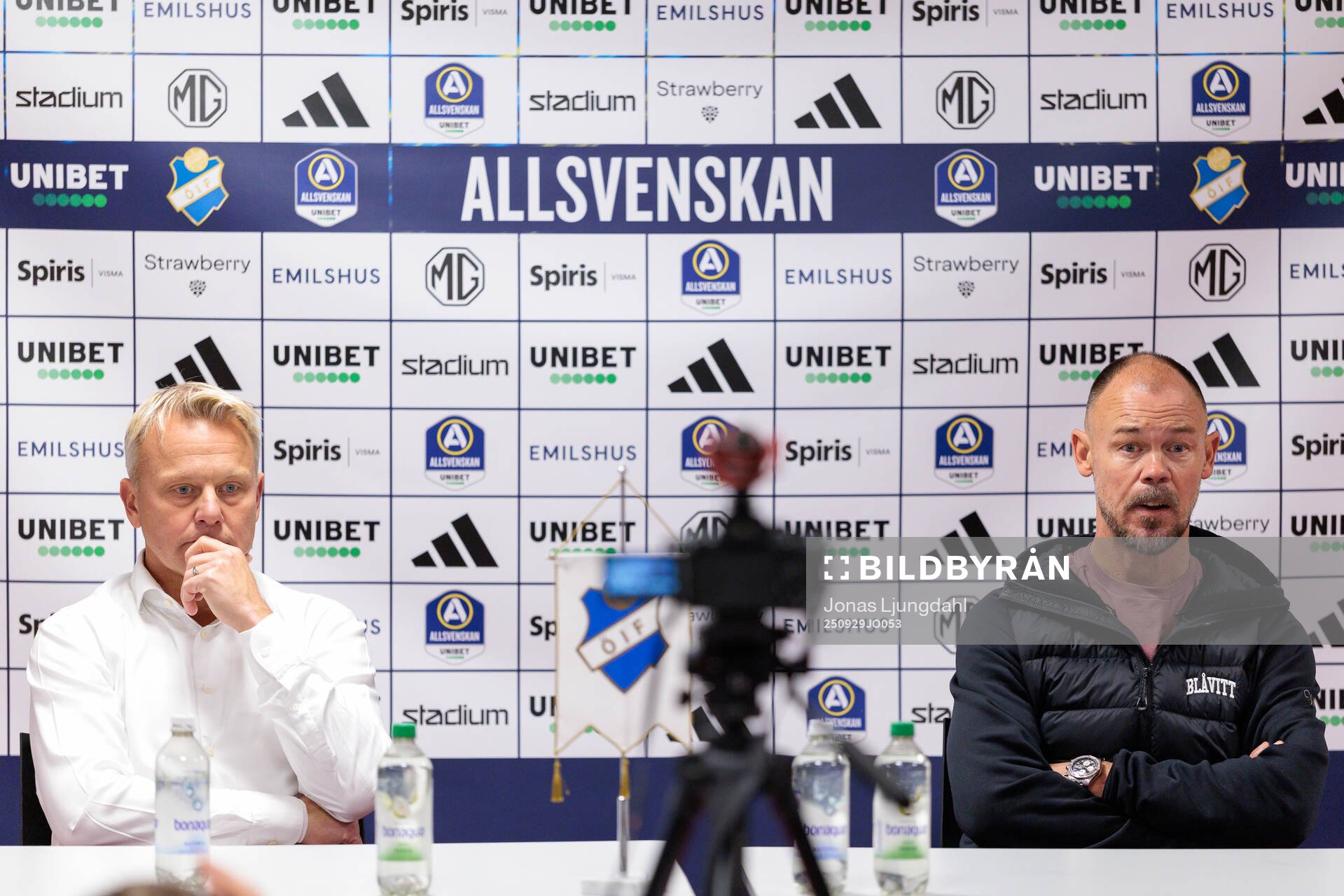 Östers tränare Roberth Björknesjö och IFK Göteborgs
