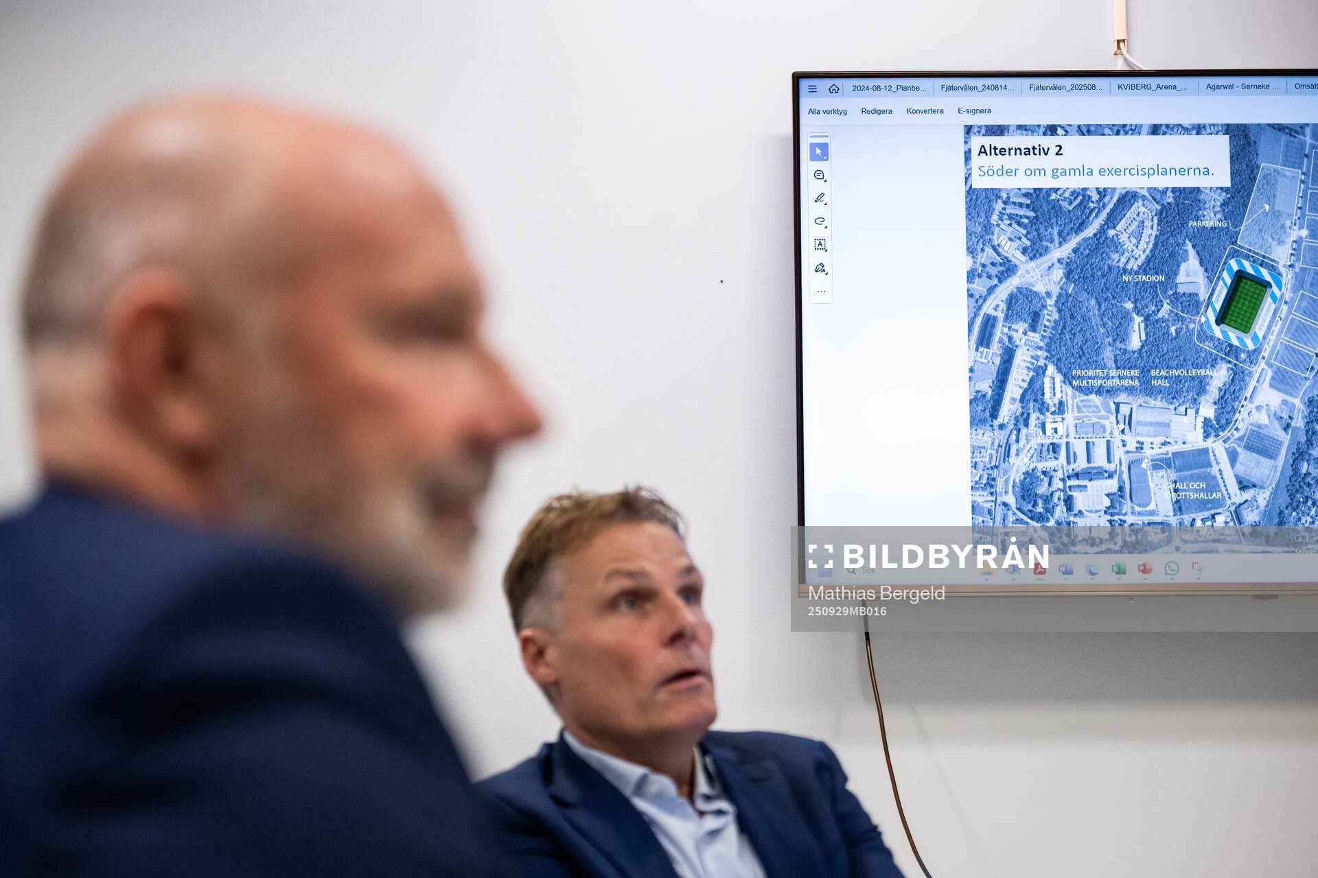 IFK Göteborgs klubbdirektör Håkan Mild och Ola Serneke,