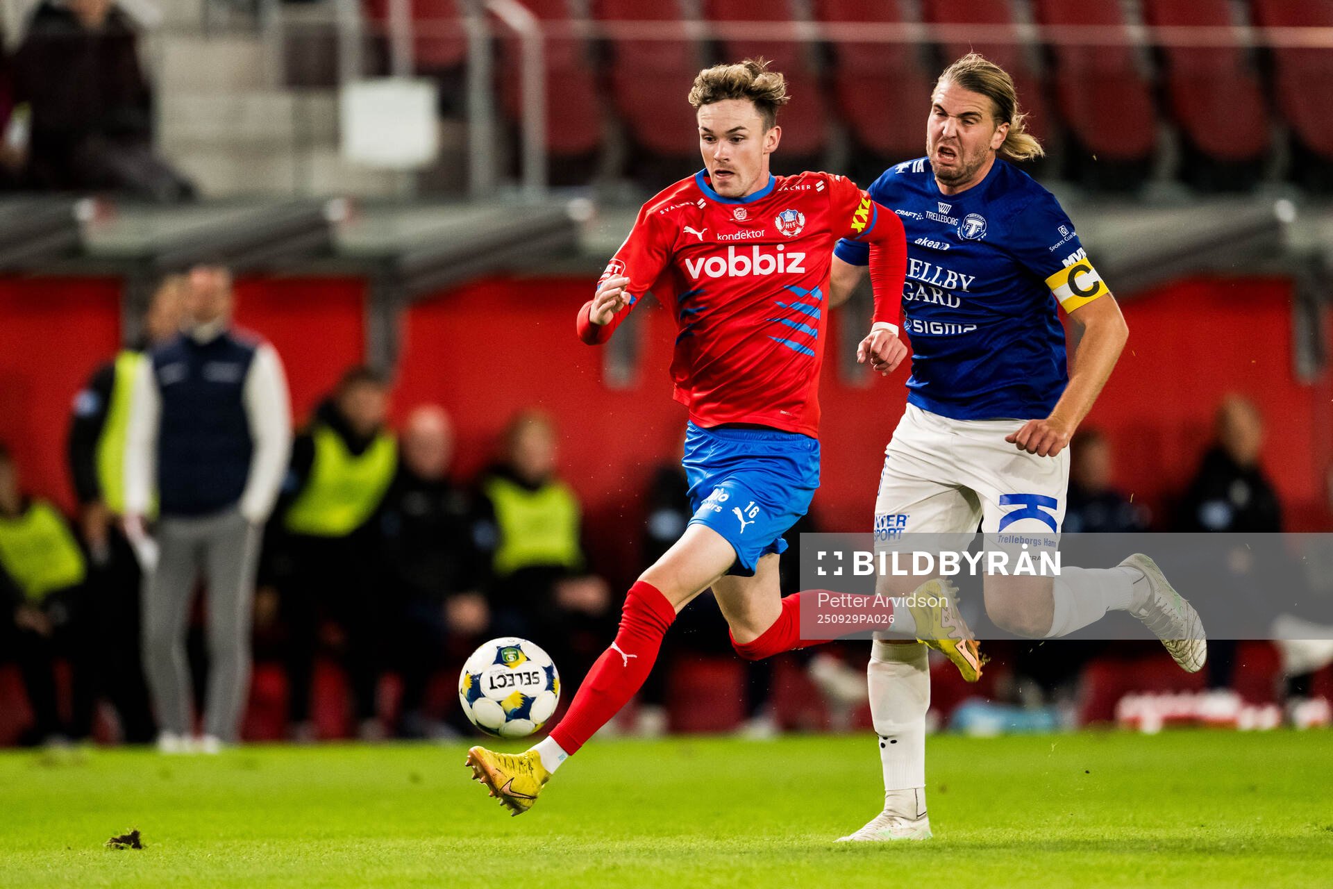 Helsingborgs Alexander Johansson och Trelleborgs Charlie
