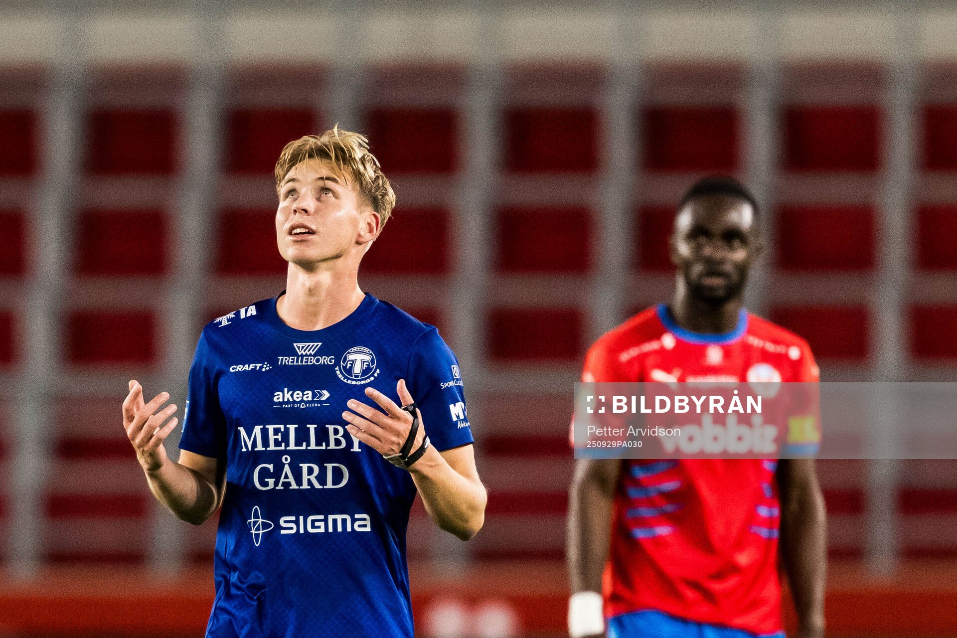 Trelleborgs Axel Vidjeskog jublar