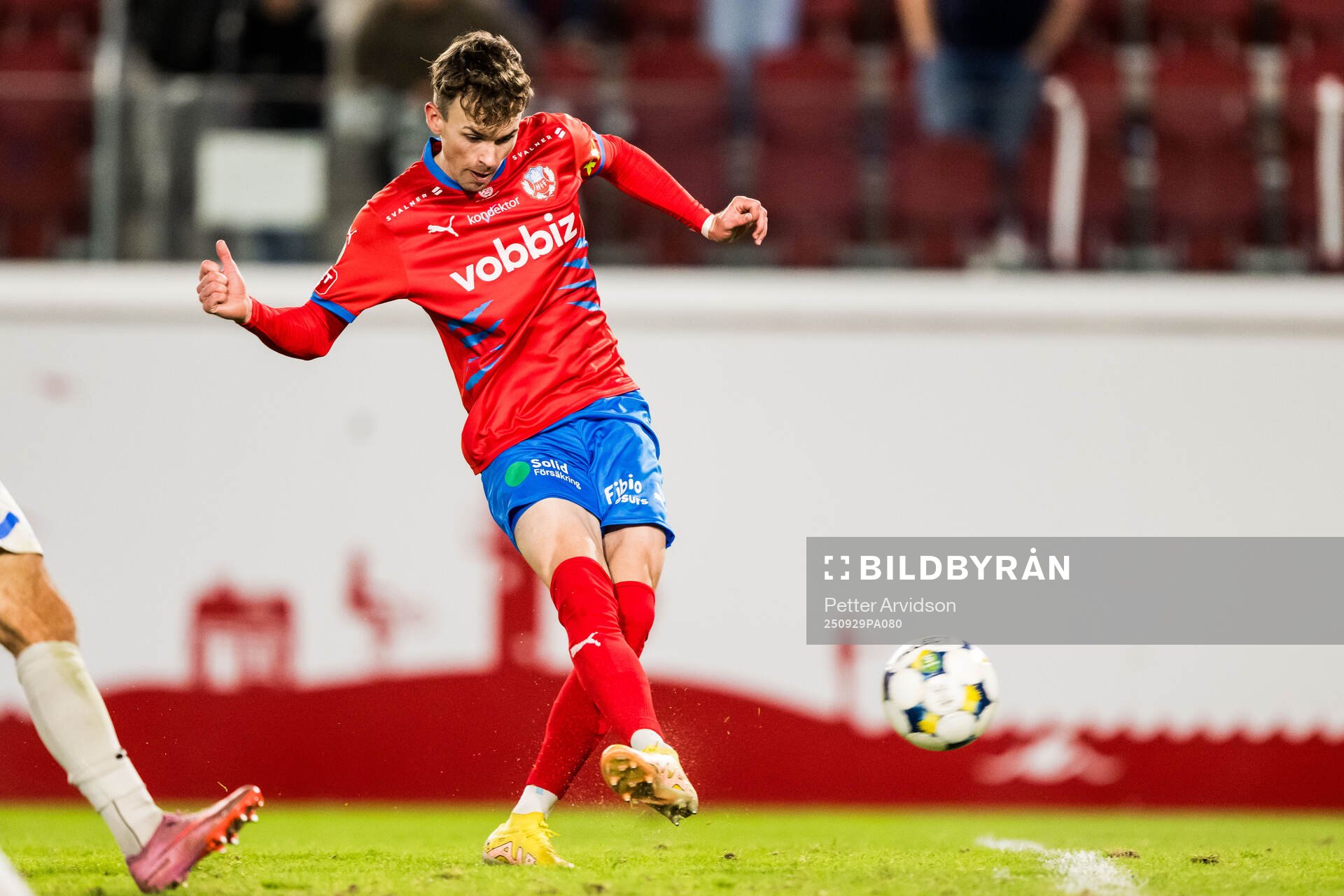 Helsingborgs Alexander Johansson gör 4-1 målet