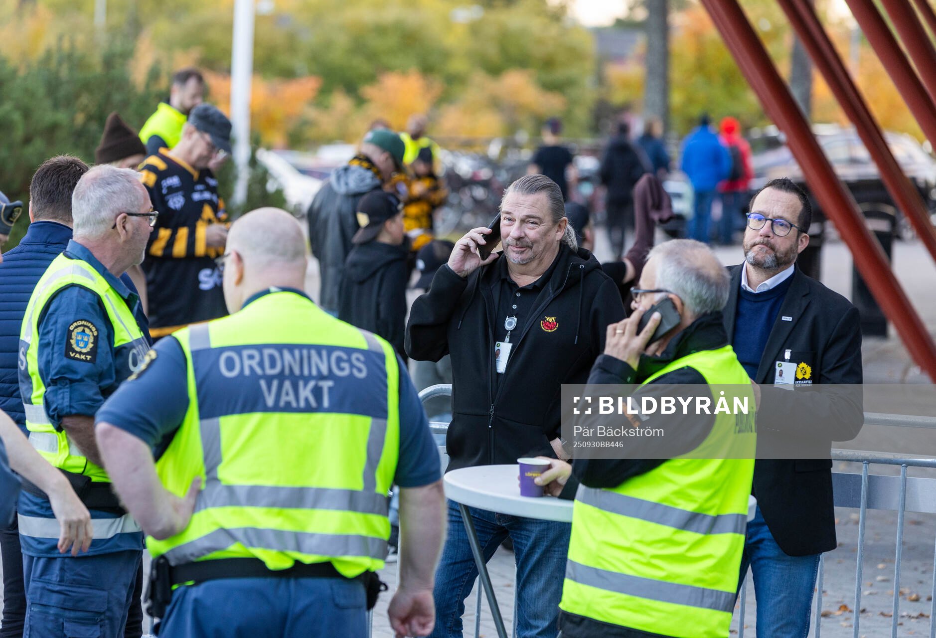 Luleå Hockeys säkerhetsansvarige Christer Medfors och