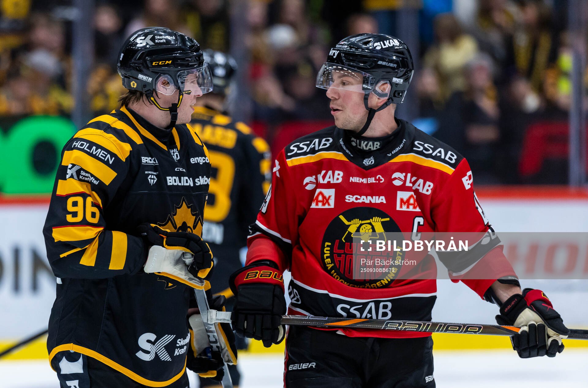 Skellefteås Rickard Hugg och Luleås Erik Gustafsson