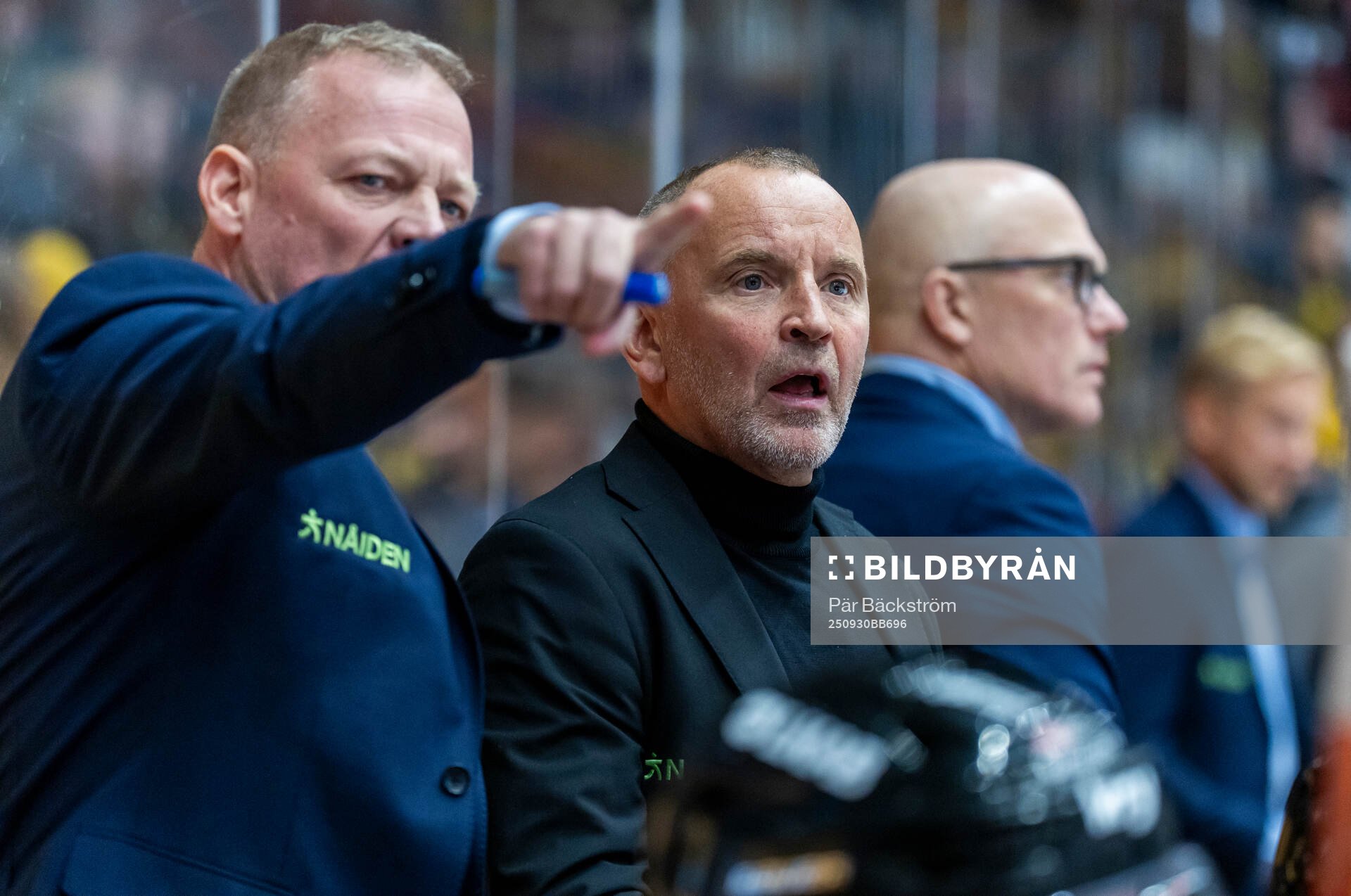 Luleås assisterande tränare Henrik Stridh och tränare