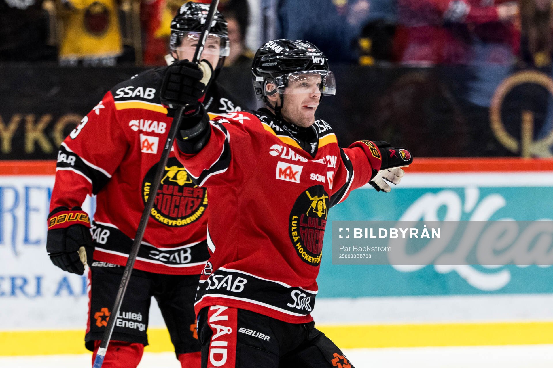 Luleås Brian O'Neill jublar